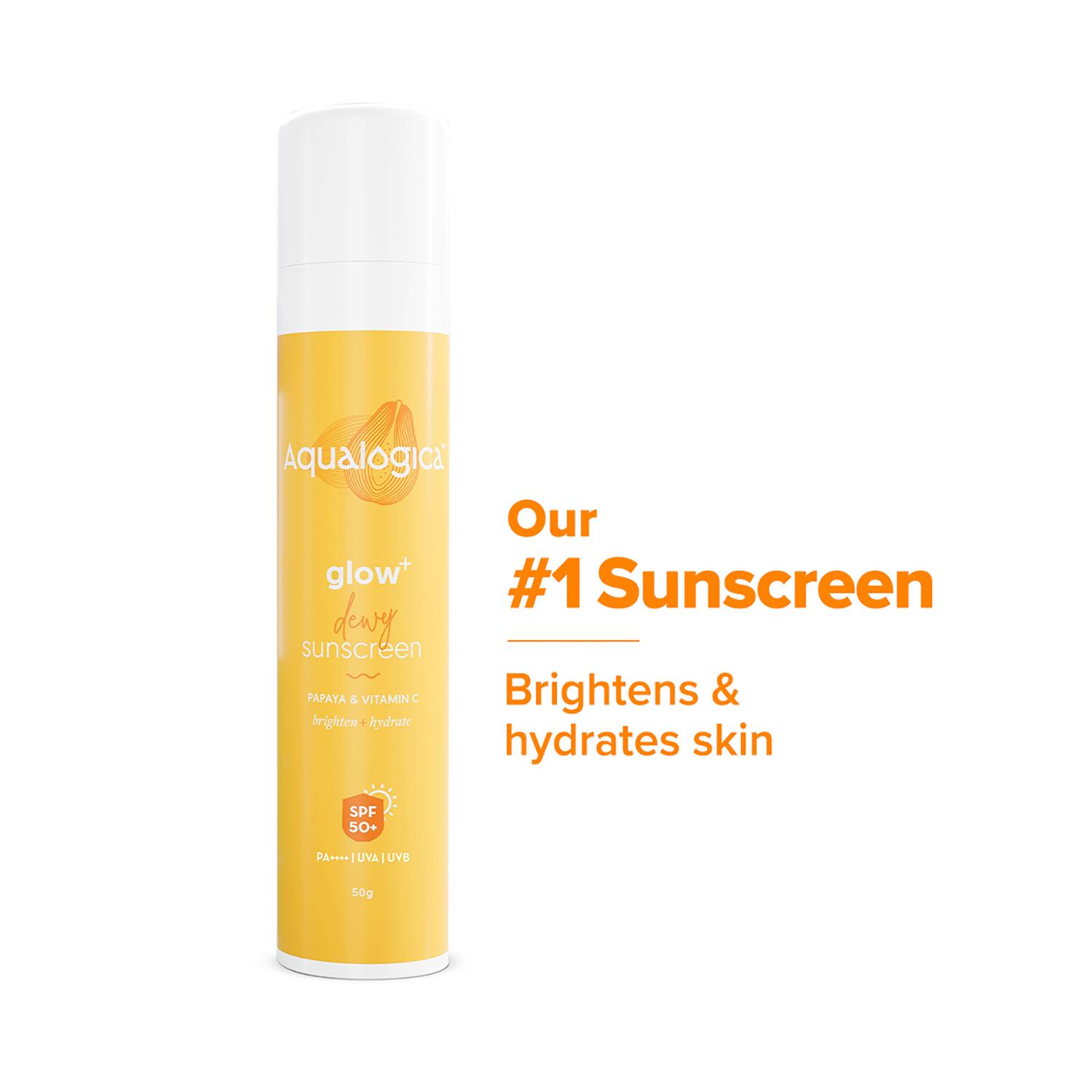 Aqualogica | Aqualogica Glow+ Dewy Sunscreen (50g)
