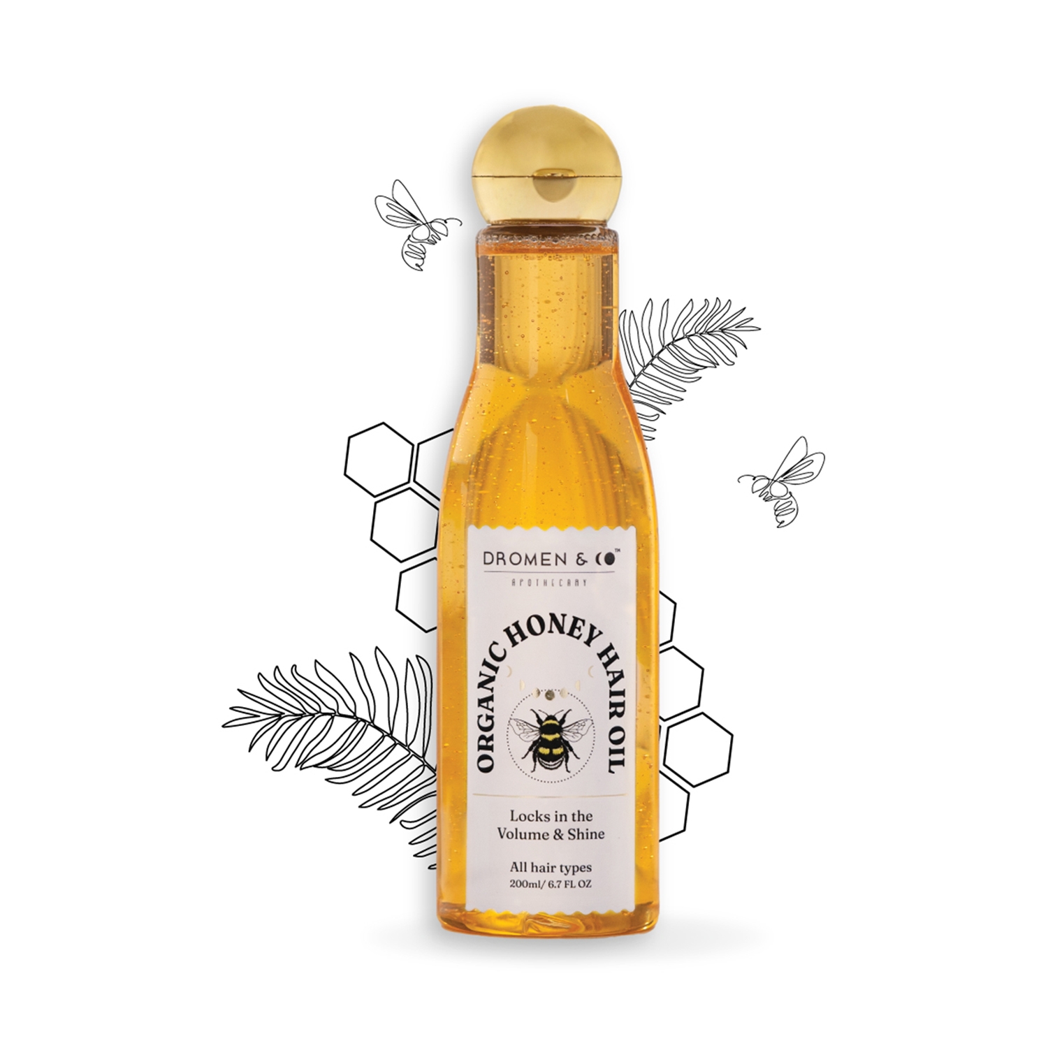 DROMEN & CO | DROMEN & CO Organic Honey Hair Oil (200ml)