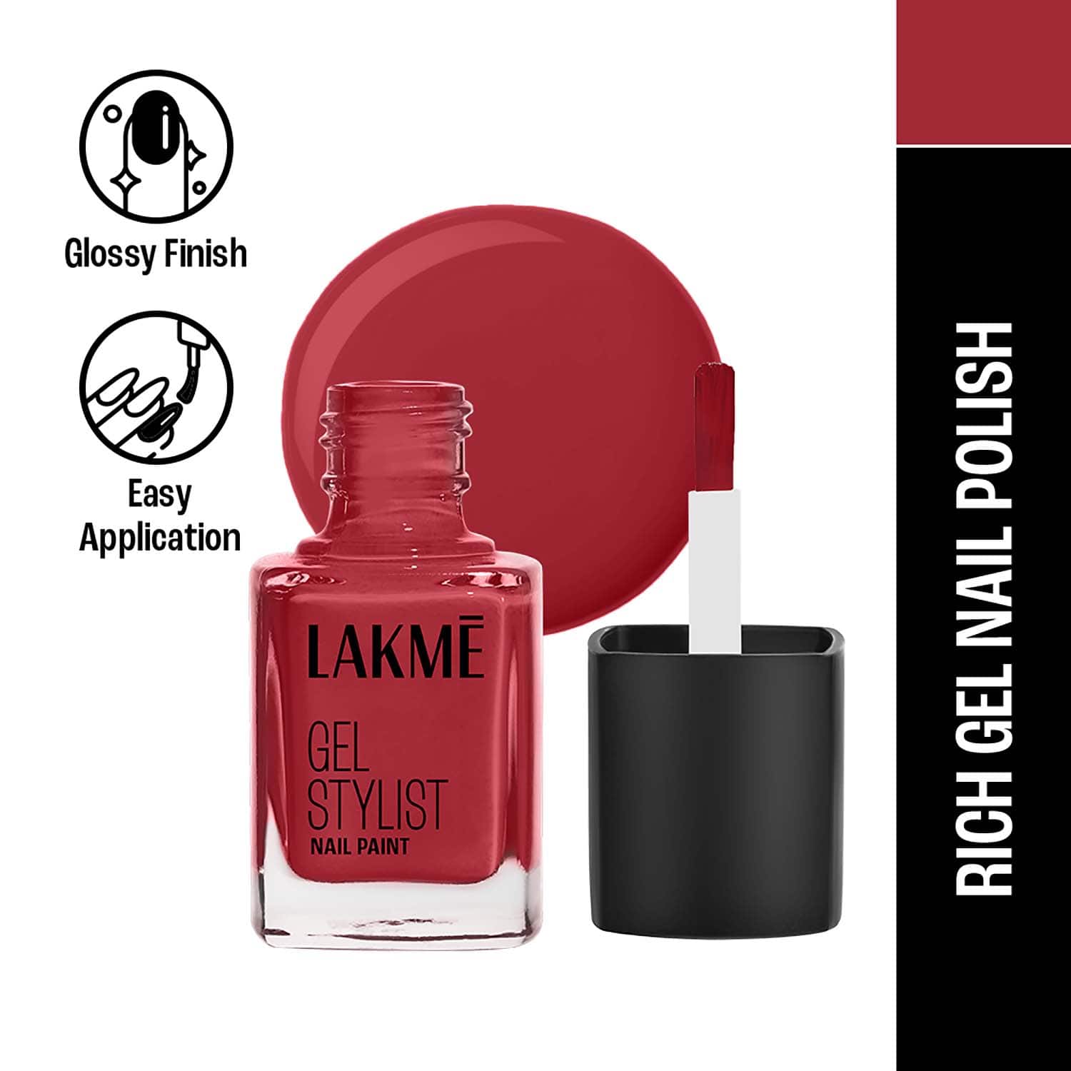 Lakme | Lakme Absolute Gel Stylist Lip Liquid - Scarlet Red (12 ml)