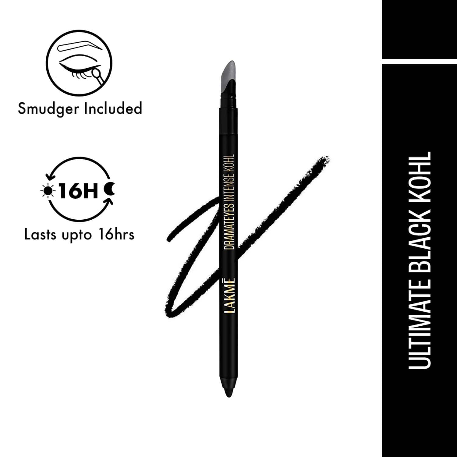 Lakme | Lakme Dramateyes Intense Kohl - Black (1.2 g)