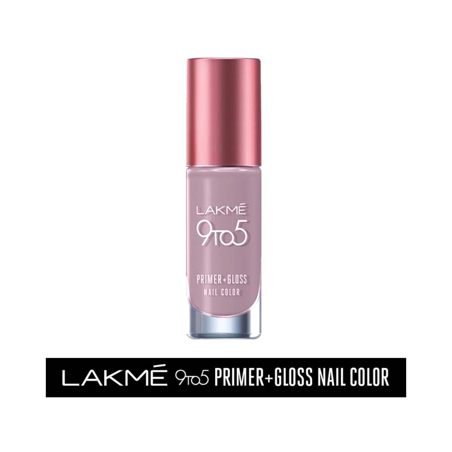 Lakme | Lakme 9 To 5 Primer + Gloss Nail Colour - Grey Cloud (6ml)