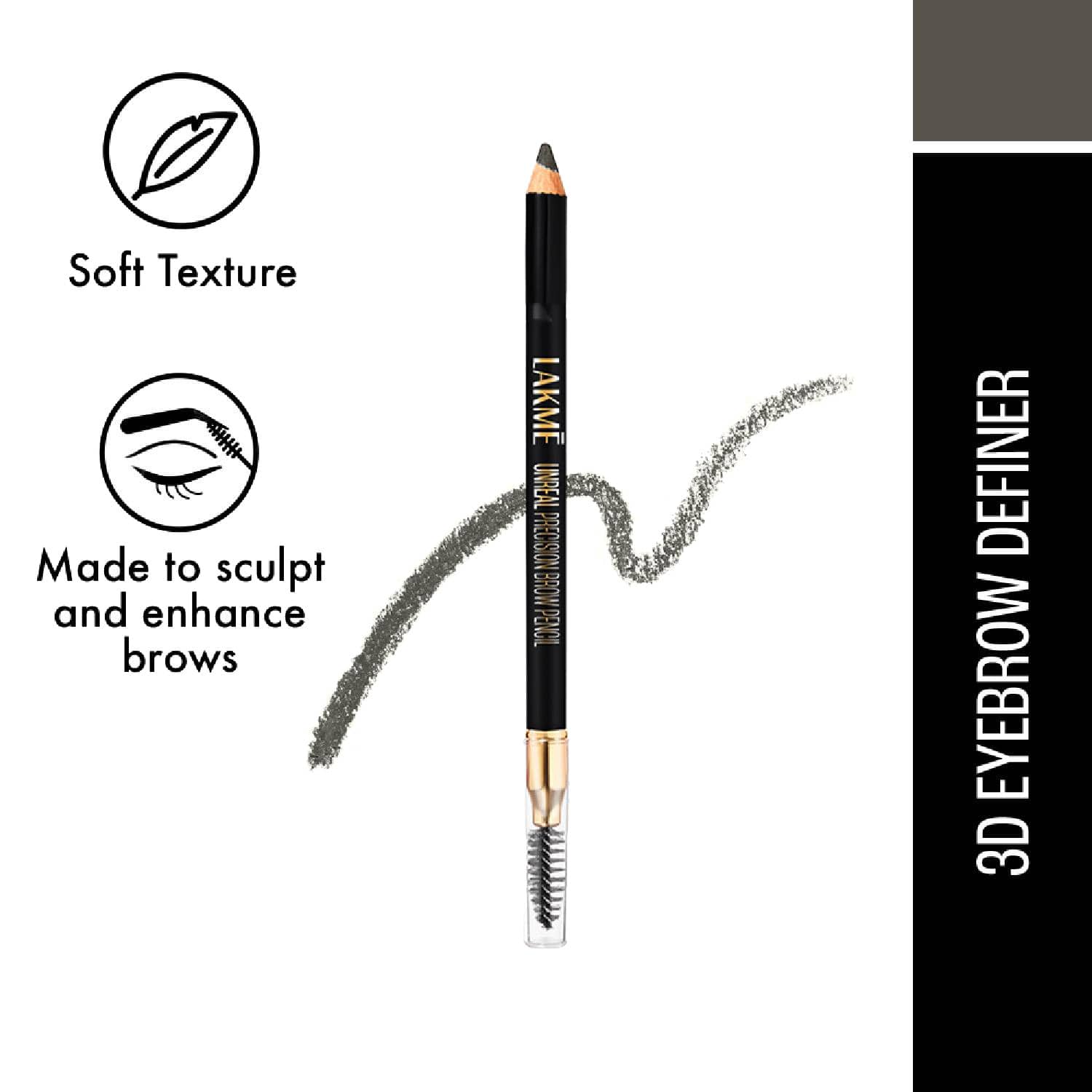 Lakme | Lakme Unreal 3D Brow Definer - Graphite (1.19 g)