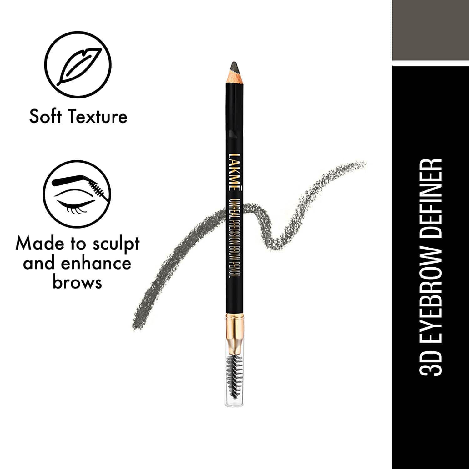 Lakme | Lakme Unreal 3D Brow Definer - Graphite (1.19 g)