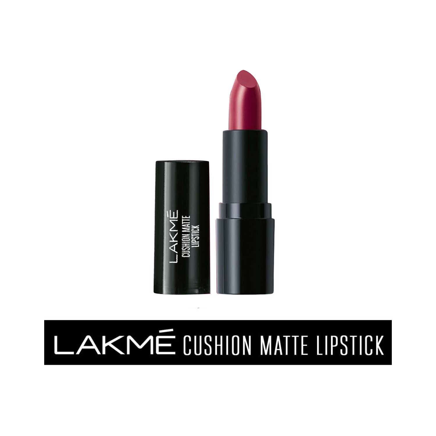 Lakme Cushion Matte Lipstick Plum Obsession (4.5g)