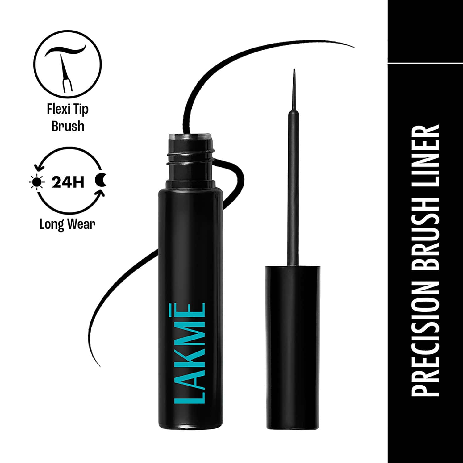 Lakme | Lakme 9 to 5 Eyeconic Liquid Eyeliner Smudgeproof Waterproof Lasts upto 24 Hrs - Black (4.5 ml)