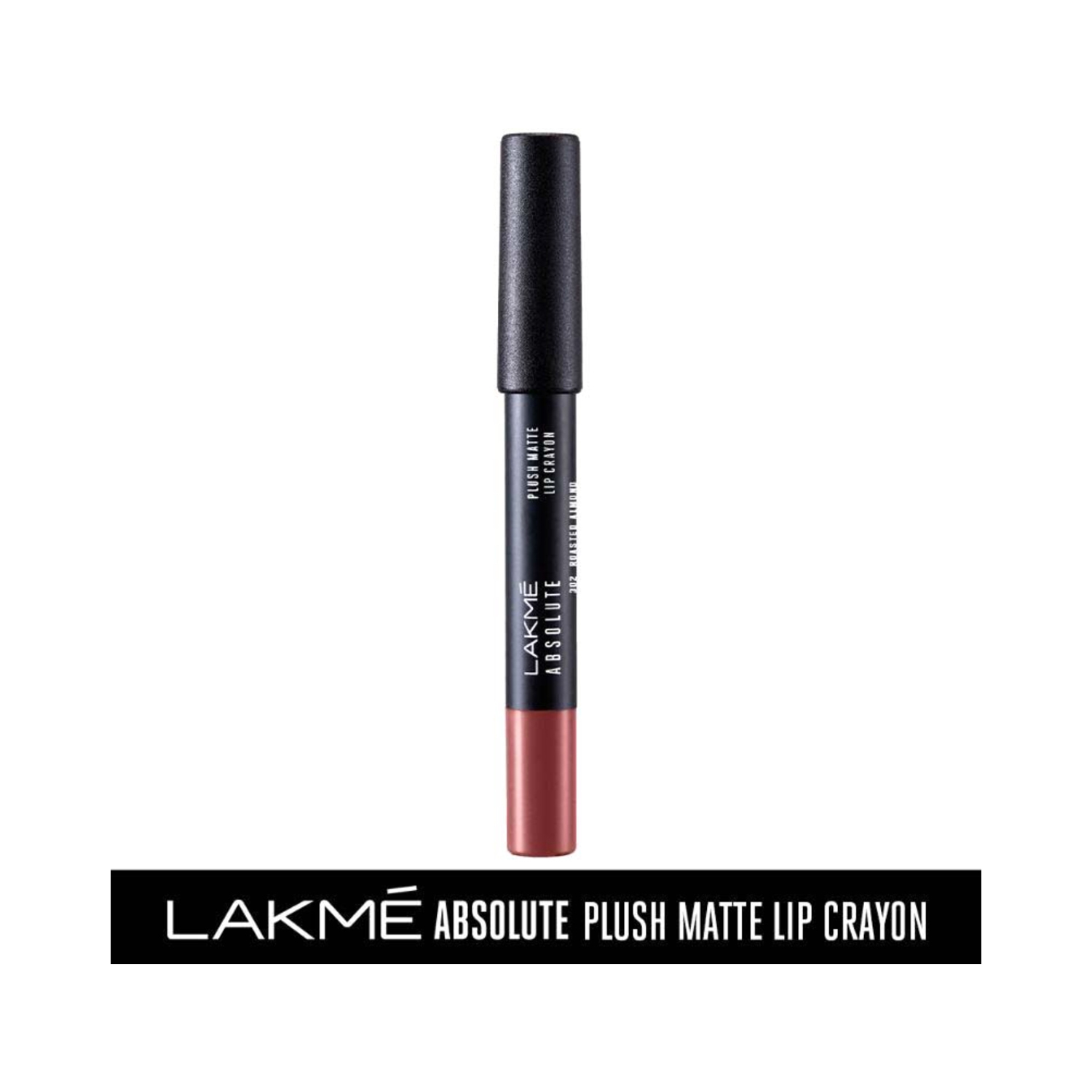 Lakme | Lakme Absolute Plush Matte Lip Crayon - 302 Roasted Almond (2.8g)