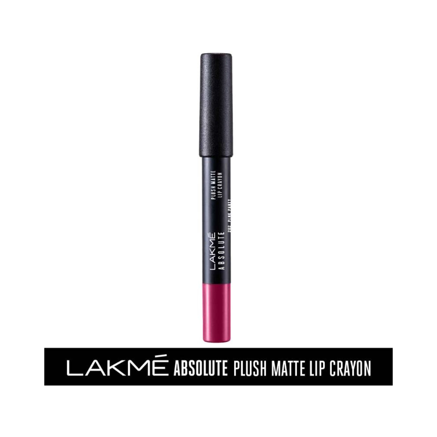Lakme | Lakme Absolute Plush Matte Lip Crayon - 202 Pink Party (2.8g)
