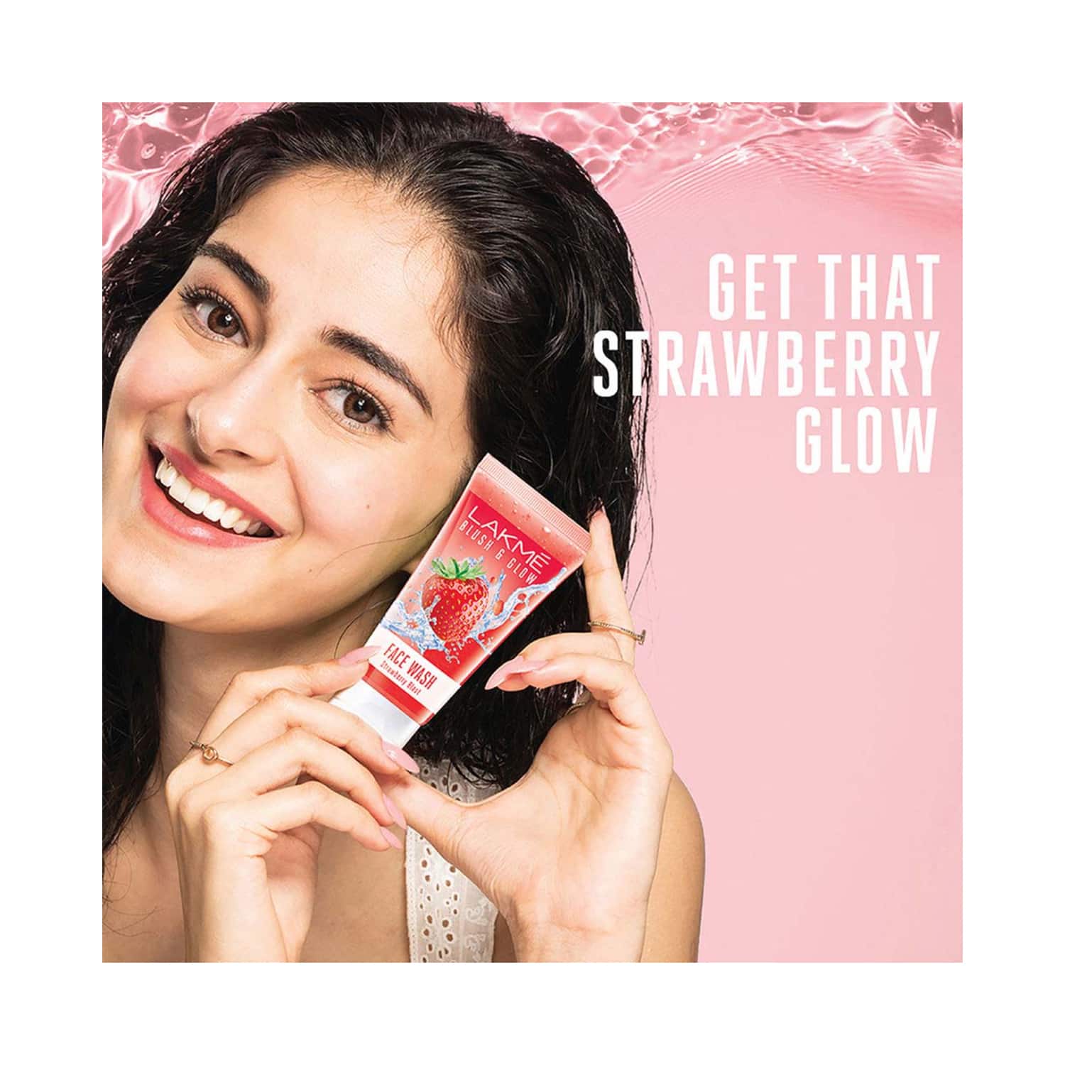 Lakme Blush And Glow Strawberry Blast Gel Face Wash 50g