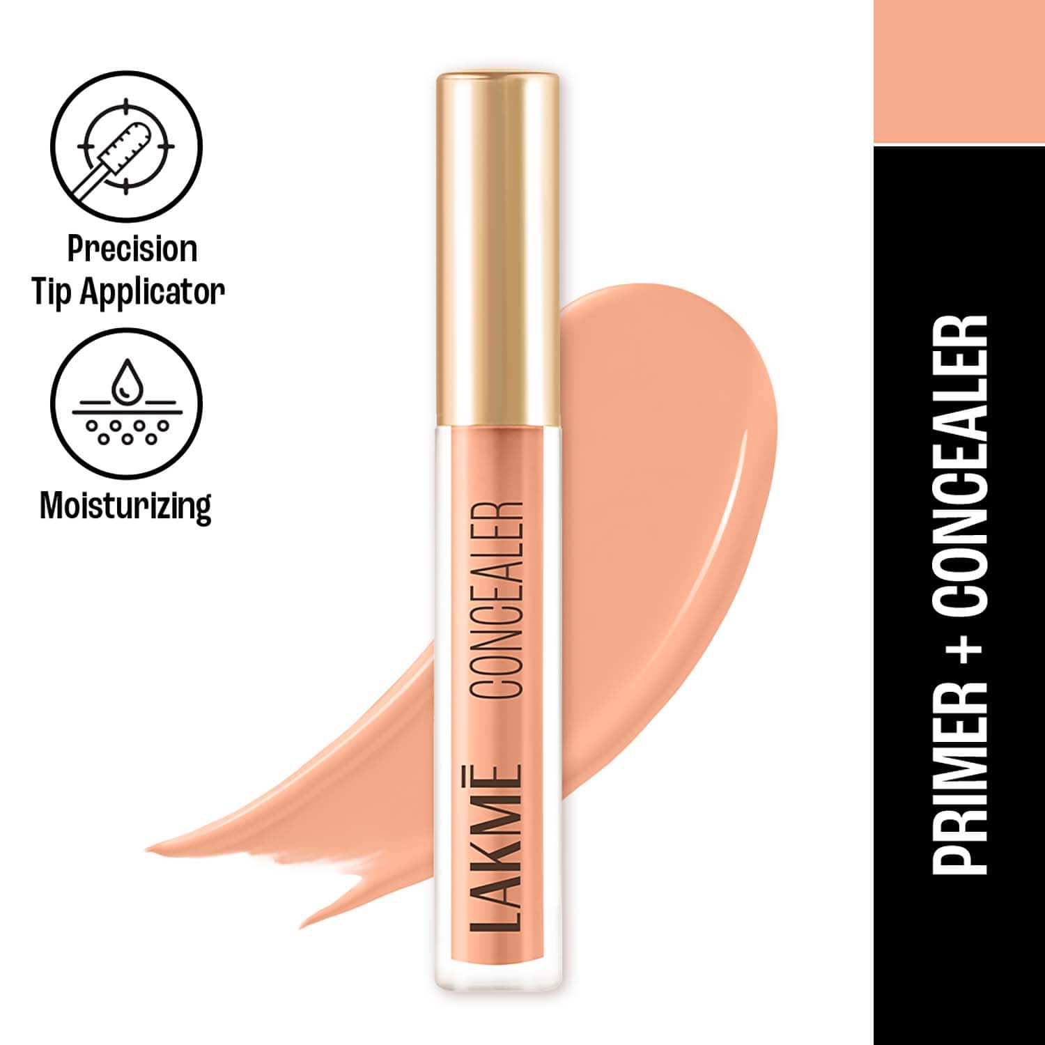 Lakme | Lakme 9to5 Powerplay Priming Concealer Built in Primer Hydrating - 10 Ivory (5.4 ml)