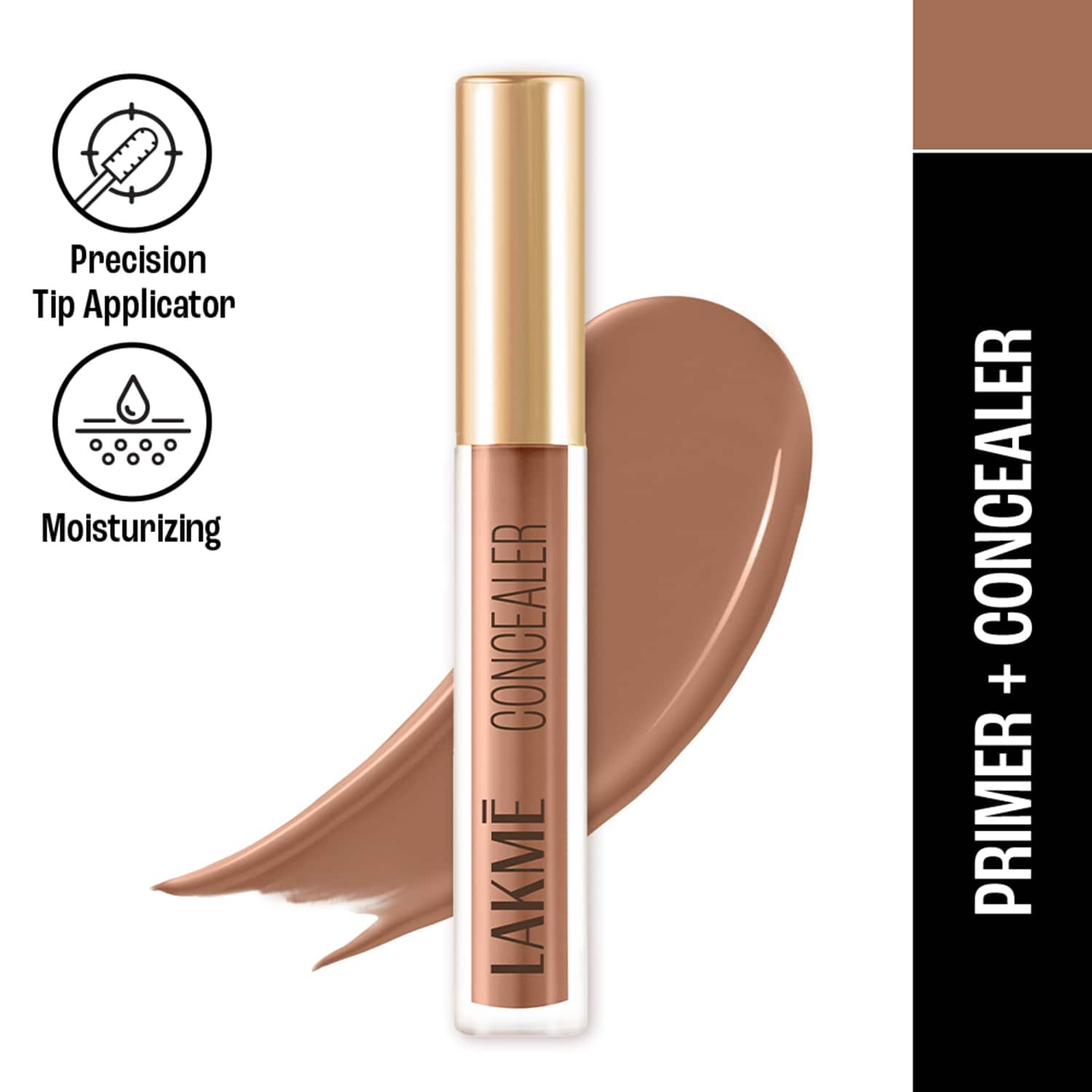 Lakme | Lakme 9to5 Powerplay Priming Concealer Built in Primer Hydrating 38 Walnut (5.4 ml)