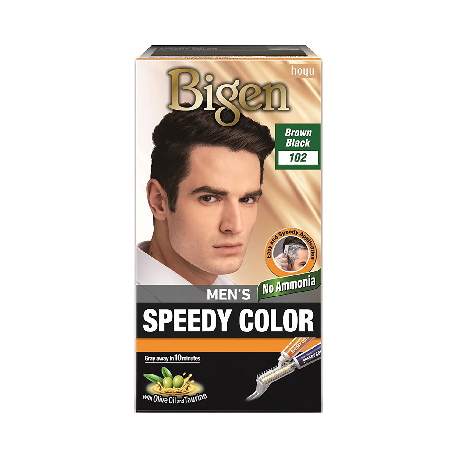 Bigen | Bigen Men's Speedy Hair Color - 102 Brown Black (80g)