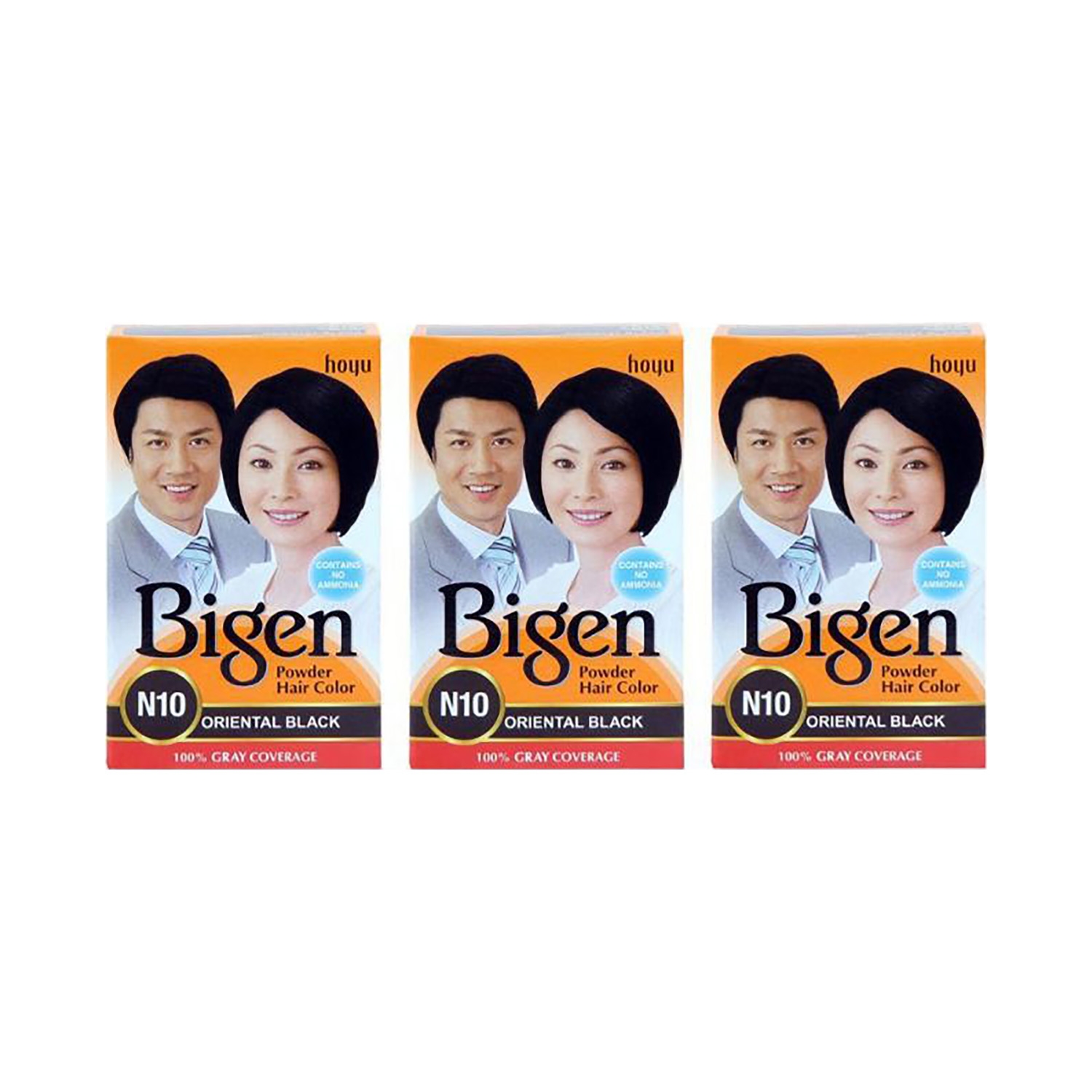 Bigen | Bigen Powder Hair Color - N10 Oriental Black (3Pcs)