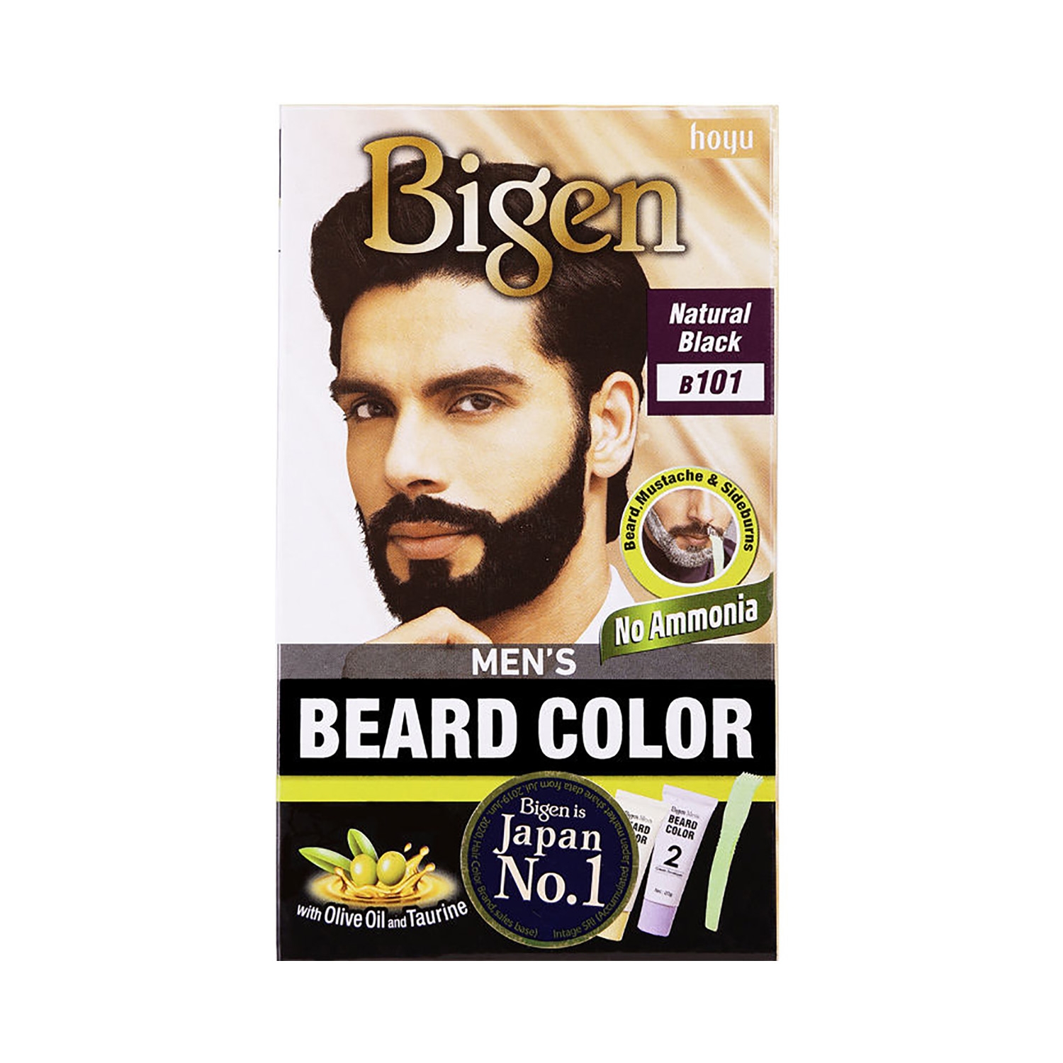 Bigen | Bigen Men's Beard Color - B101 Natural Black (40g)