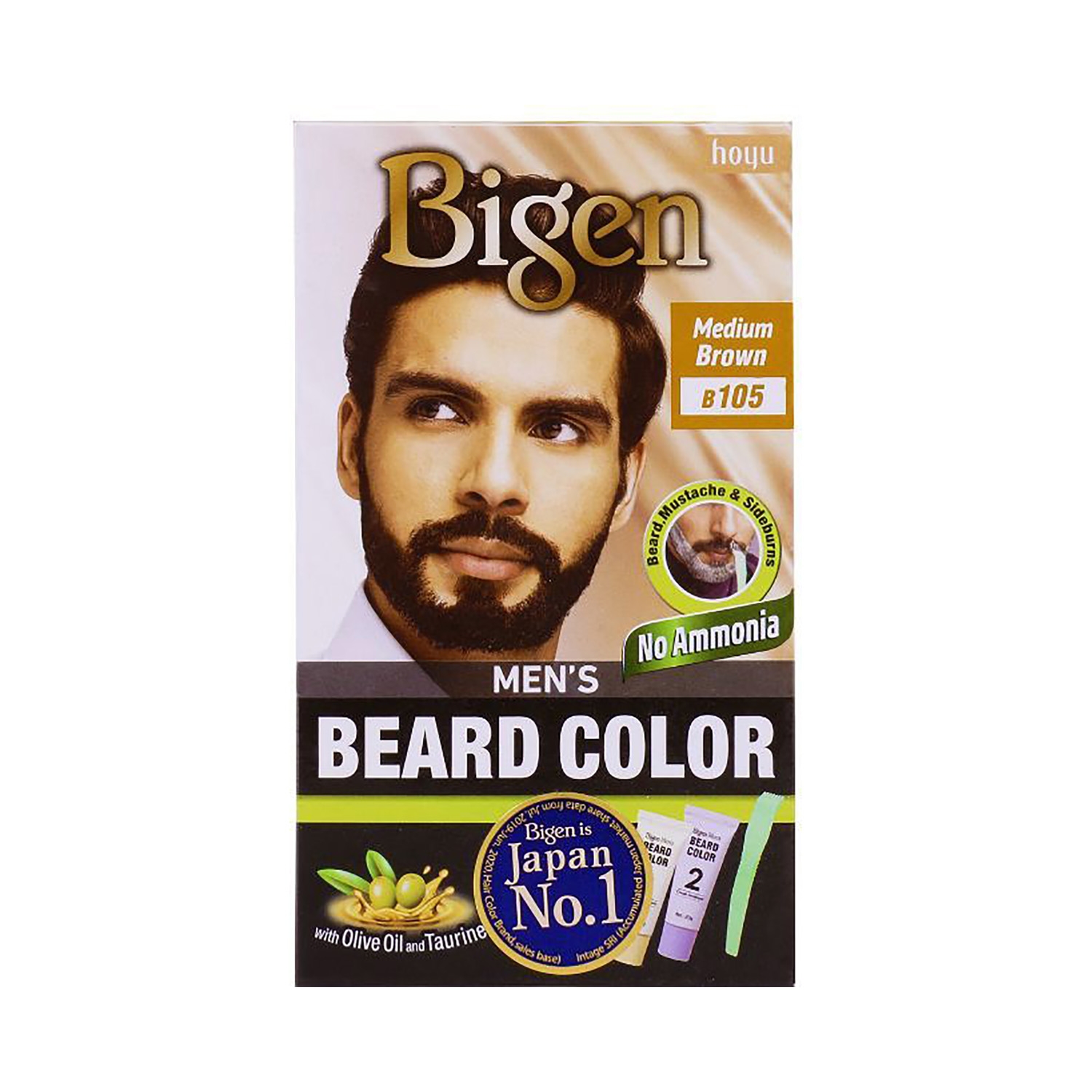 Bigen | Bigen Men's Beard Color - B105 Medium Brown (40g)