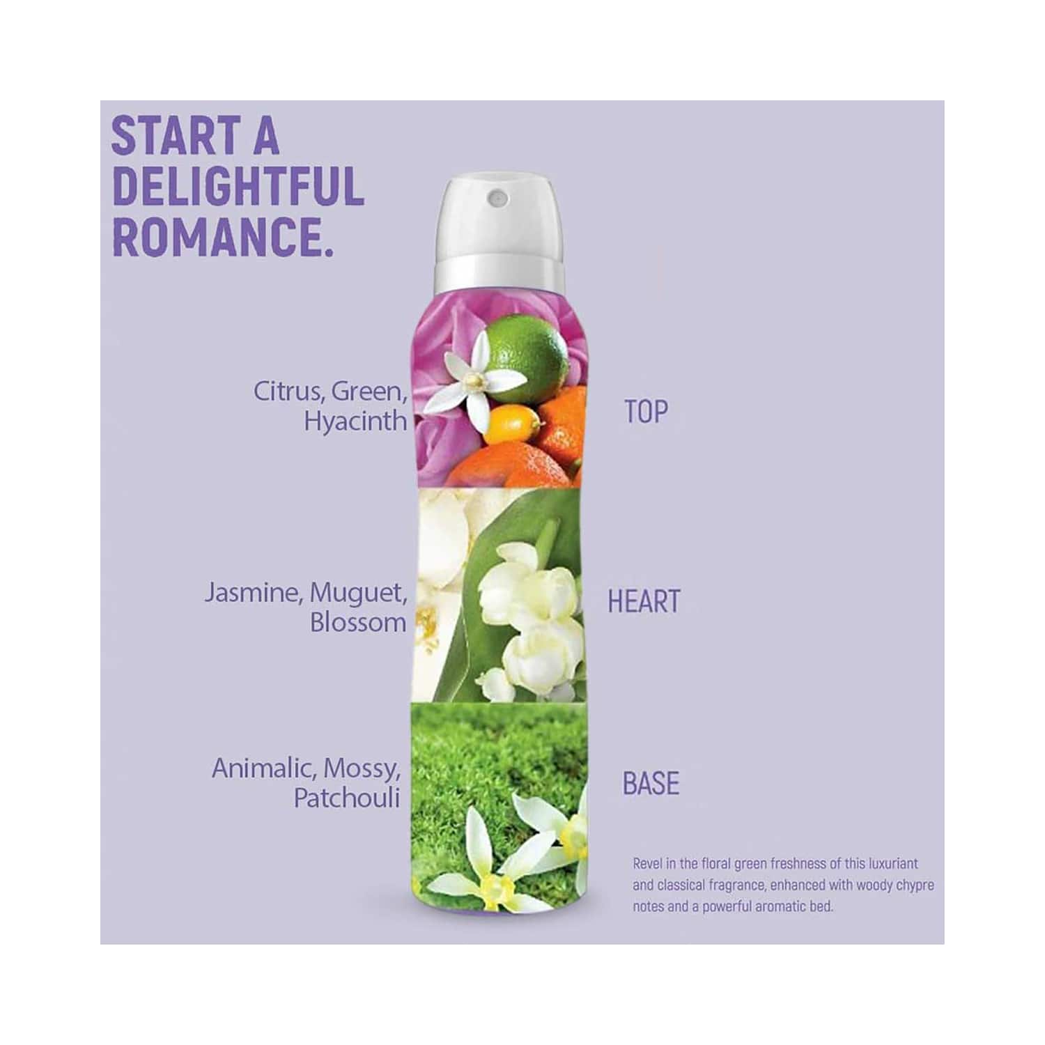 Romance deodorant body spray on sale