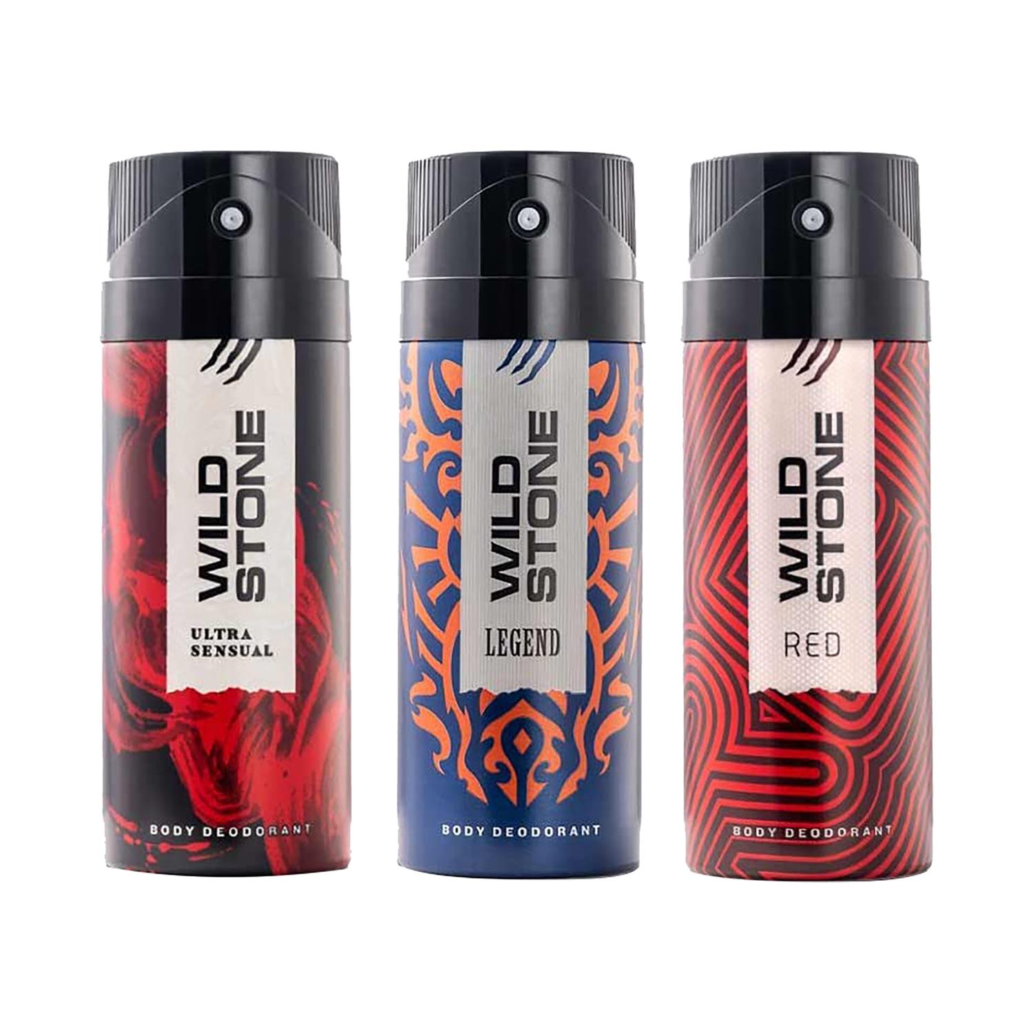 Wild Stone | Wild Stone Deodorant Body Spray Combo Pack (3Pcs)