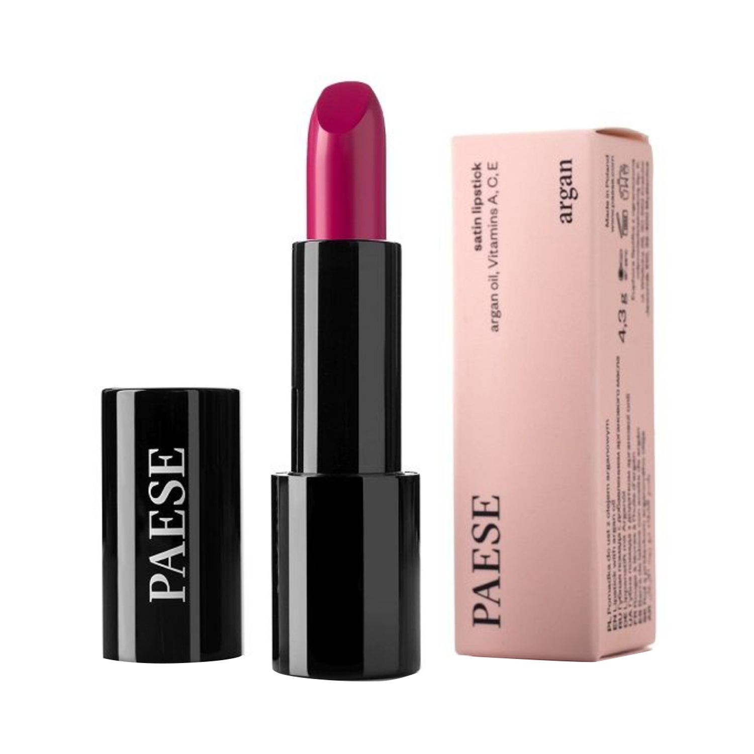 Paese Cosmetics | Paese Cosmetics Lipstick with Argan Oil - 80 Pink (4.3g)