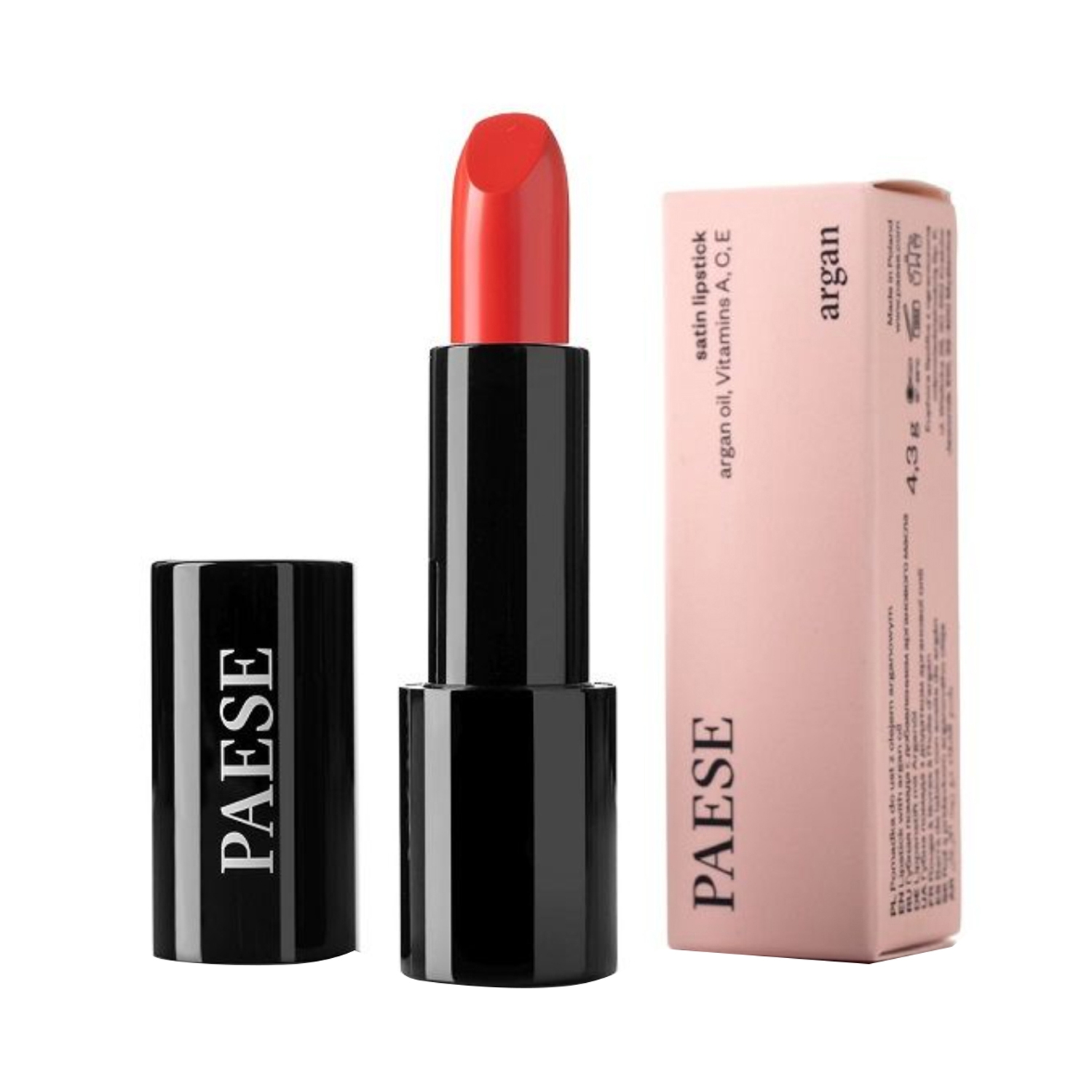 Paese Cosmetics Lipstick with Argan Oil - 71 Orange (4.3g)