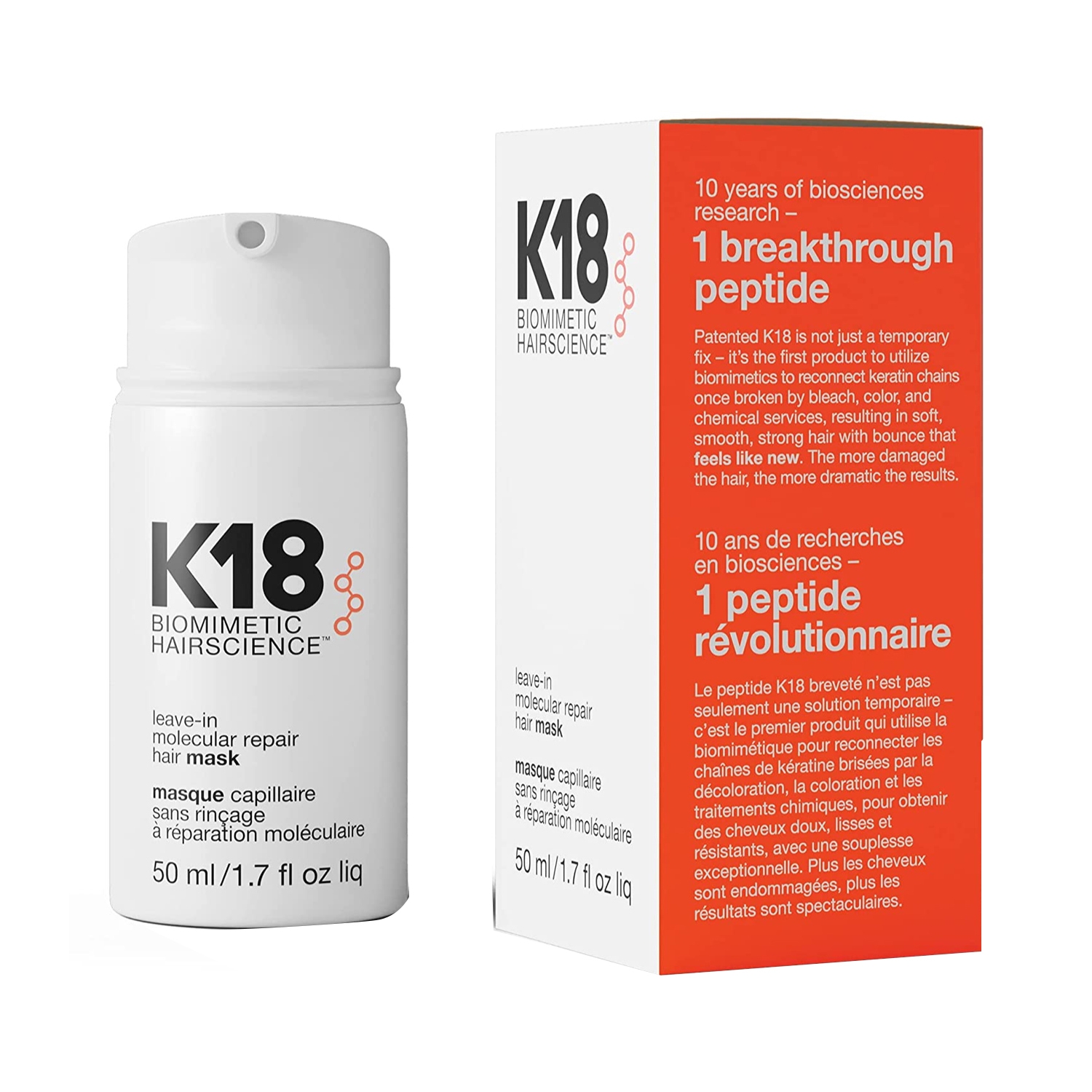 K18 | K18 Leave-In Molecular Repair Hair Mask (50ml)