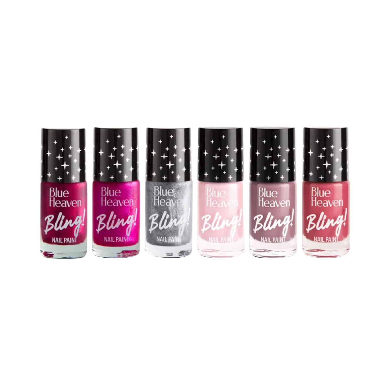 Blue Heaven | Blue Heaven Bling Nail Paint - Drama Queen Edition (6Pcs)