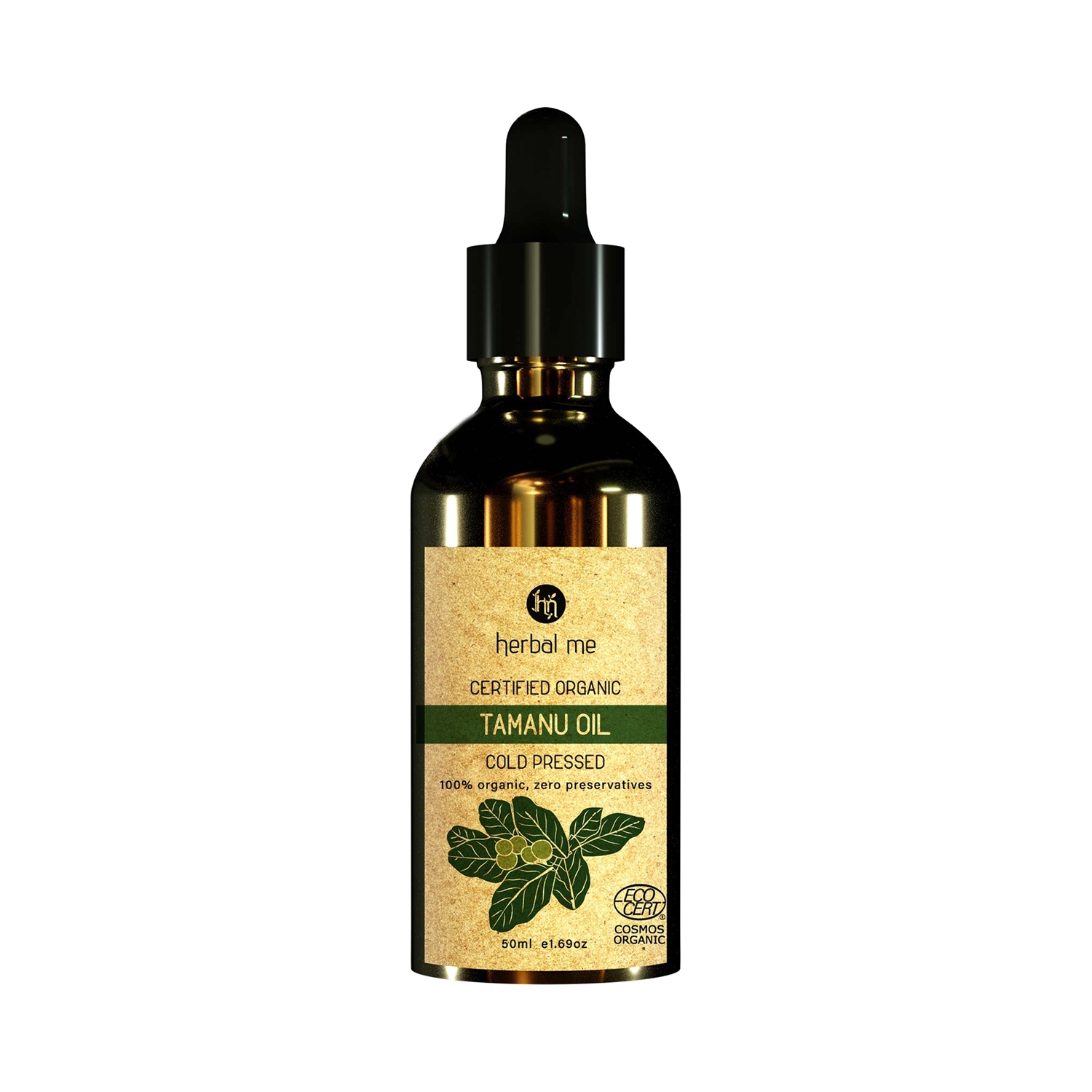 Herbal Me 100% Organic Cold Pressed Tamanu Oil (50ml)