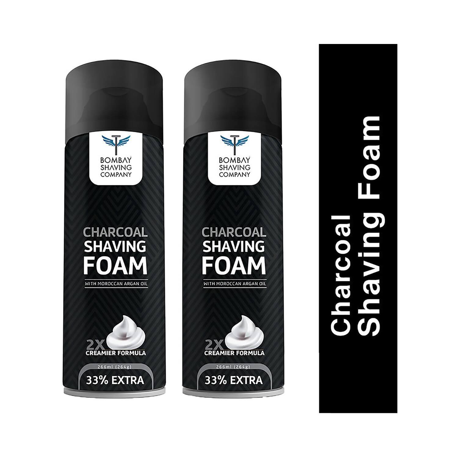 Bombay Shaving Company | Bombay Shaving Company Activated Charcoal Shaving Foam (2Pcs)