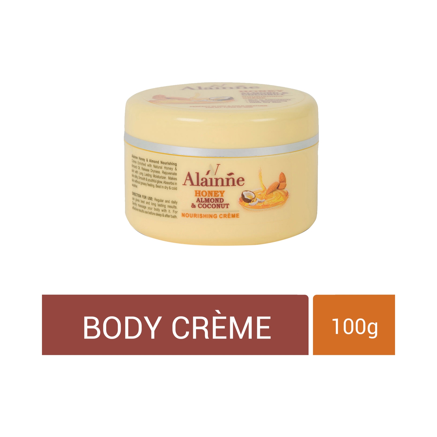 Alainne | Alainne Honey Almond & Coconut Nourishing Body Creme - (100g)