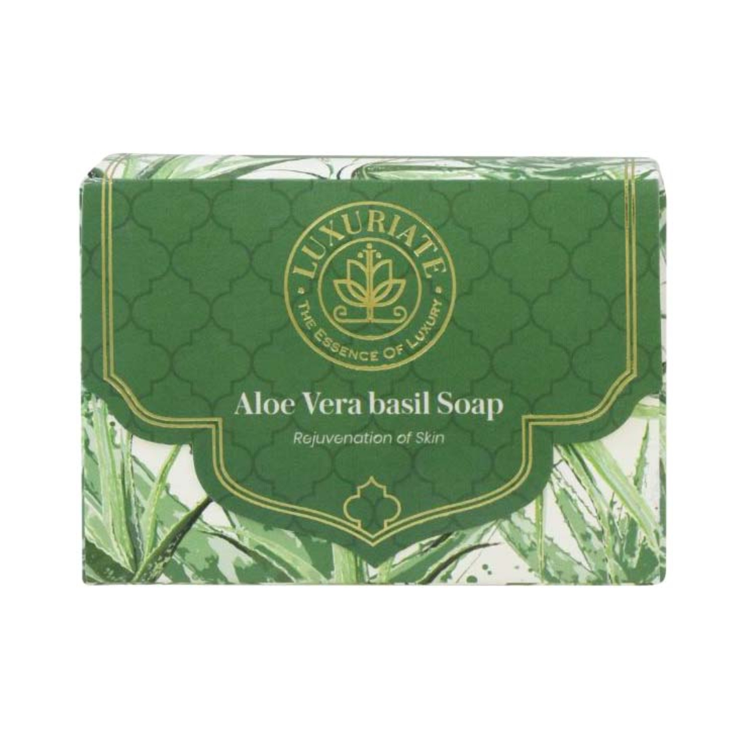 LUXURIATE | LUXURIATE Naturally Refreshing Aloe Vera and Basil Soap (125g)