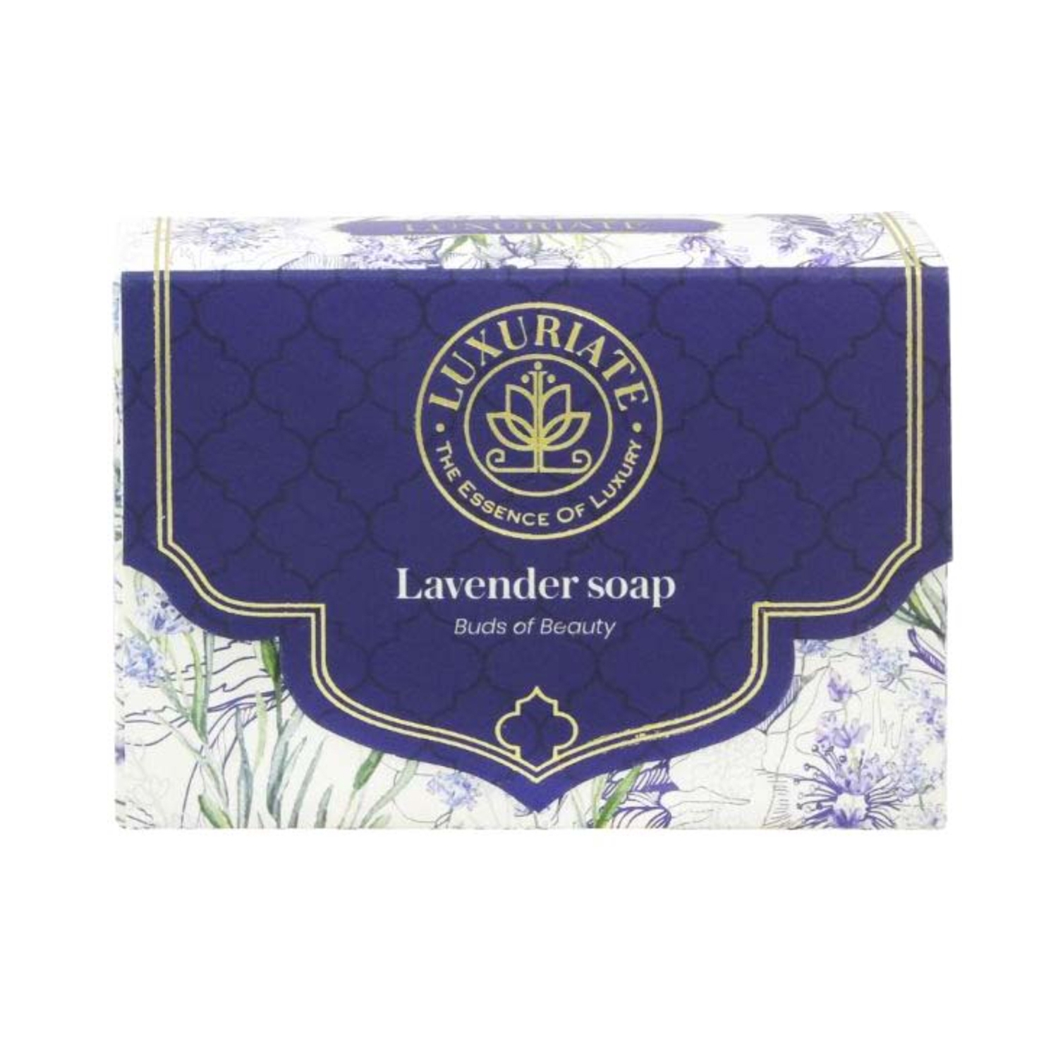 LUXURIATE | LUXURIATE Lavender Soap With Real Lavender Rejuvenating Body Beauty Soap (125g)