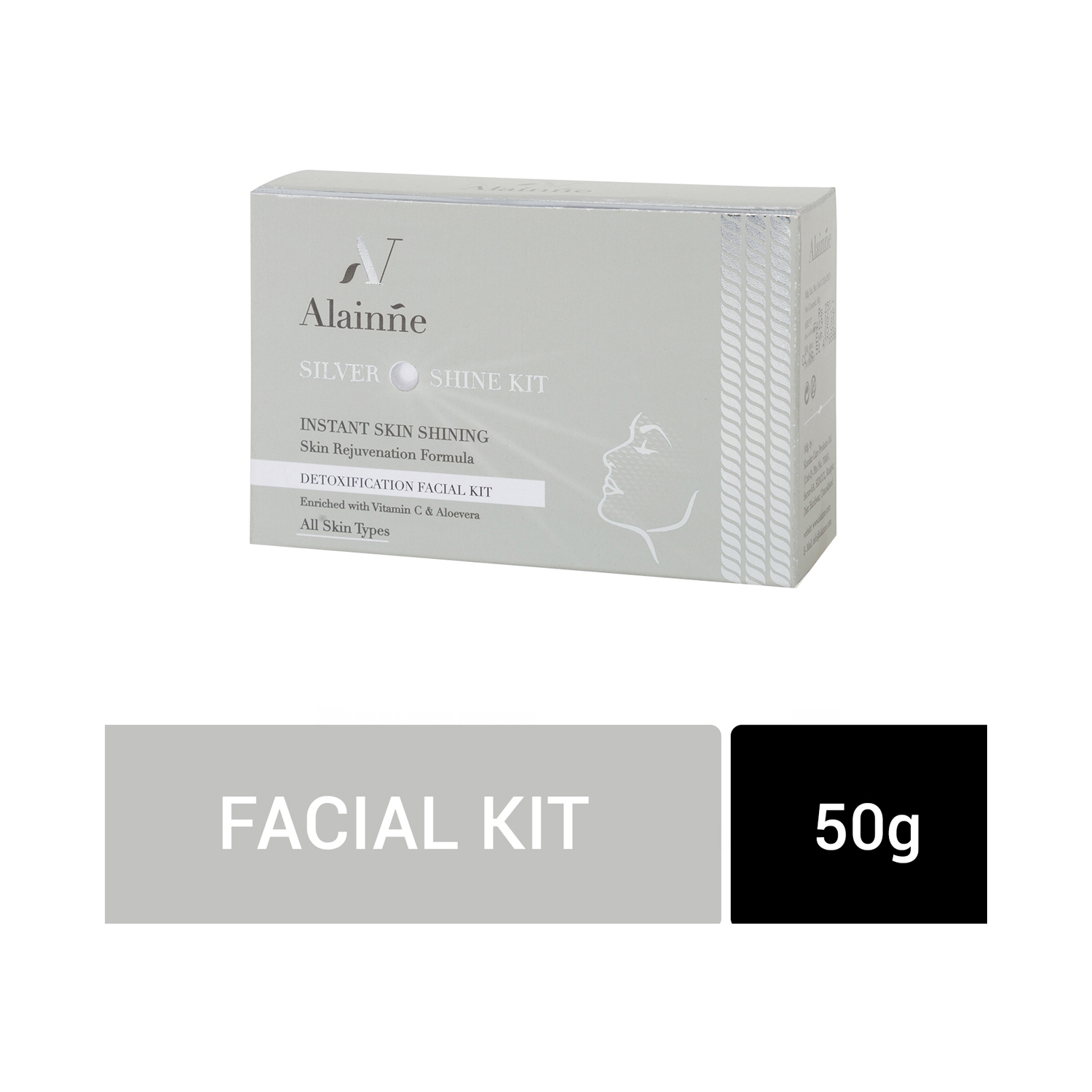 Alainne Silver Shine Facial Kit - (5Pcs)