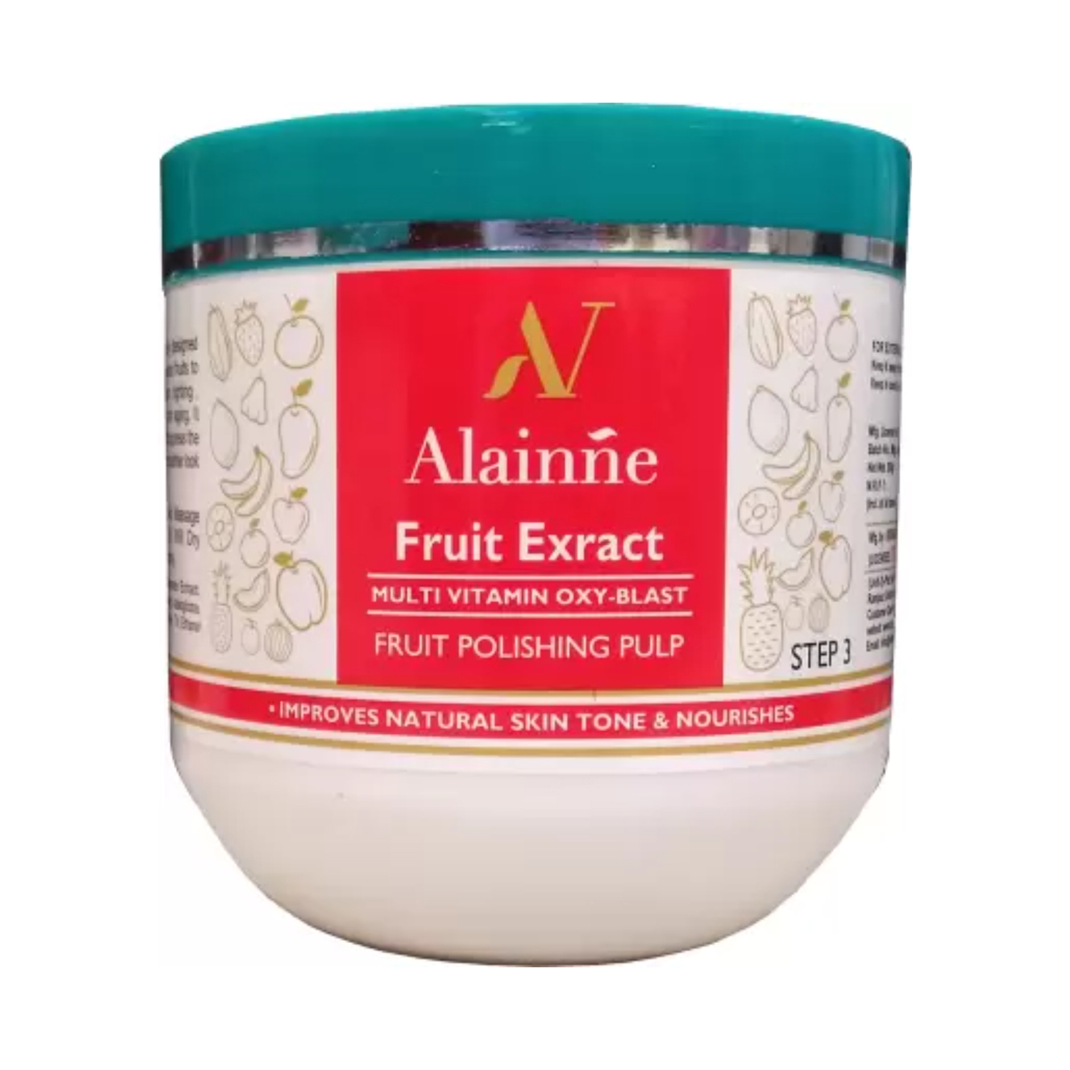 Alainne | Alainne Fruit Extract Multi Vitamin Oxy Blast Step-3 Polishing Pulp - (500g)