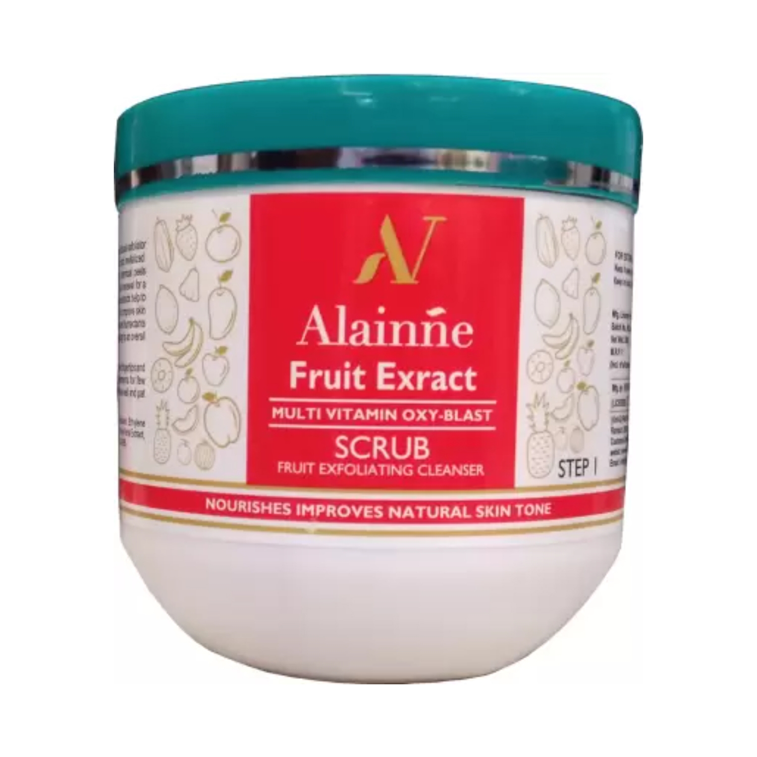 Alainne | Alainne Fruit Extract Multi Vitamin Oxy Blast Step-1 Face Scrub - (500g)