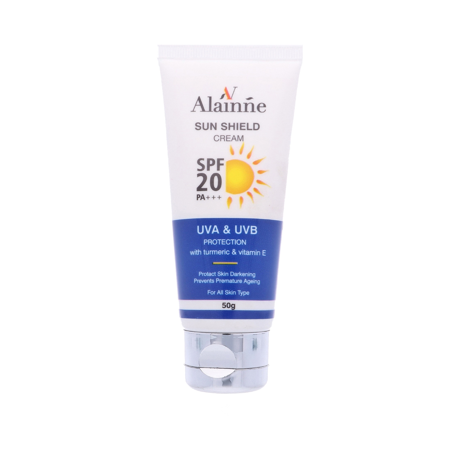 Alainne Sun Shield Cream UVA & UVB Protection SPF-20 - (50g)
