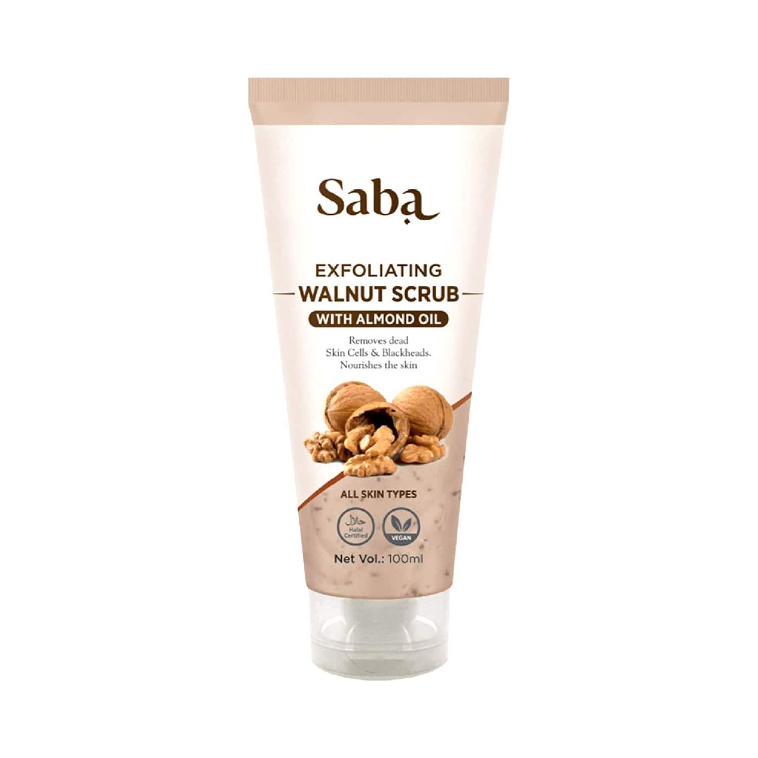 Saba | Saba Natural Exfoliating Walnut Scrub (100ml)