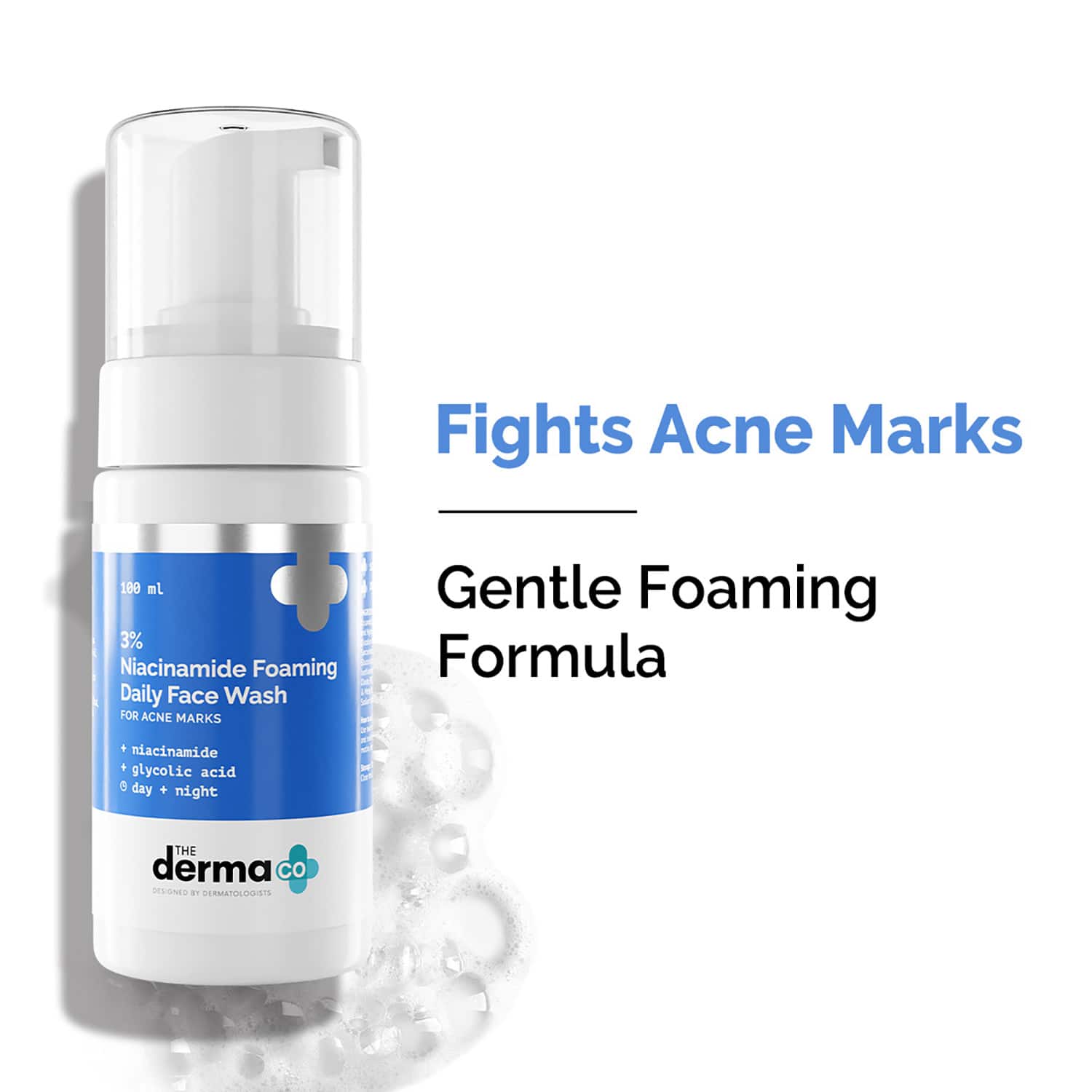 The Derma Co | The Derma Co 3% Niacinamide Foaming Daily Face Wash (100ml)