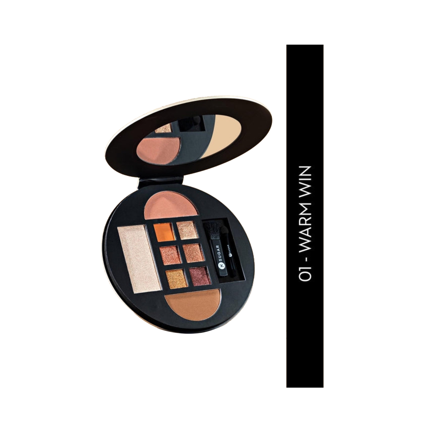 SUGAR Cosmetics | SUGAR Cosmetics Contour De Force Eyes And Face Palette - 01 Warm Win (20.3g)