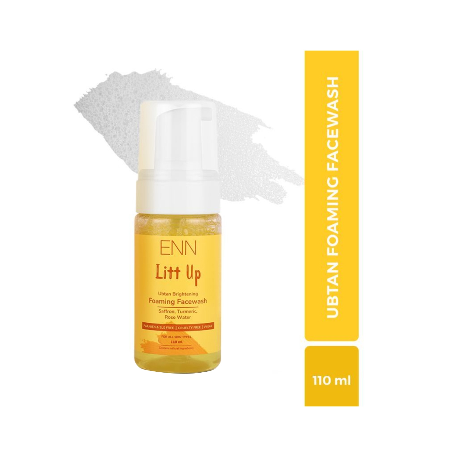 ENN | ENN Litt Up Ubtan Skin Brightening Foaming Facewash (110ml)