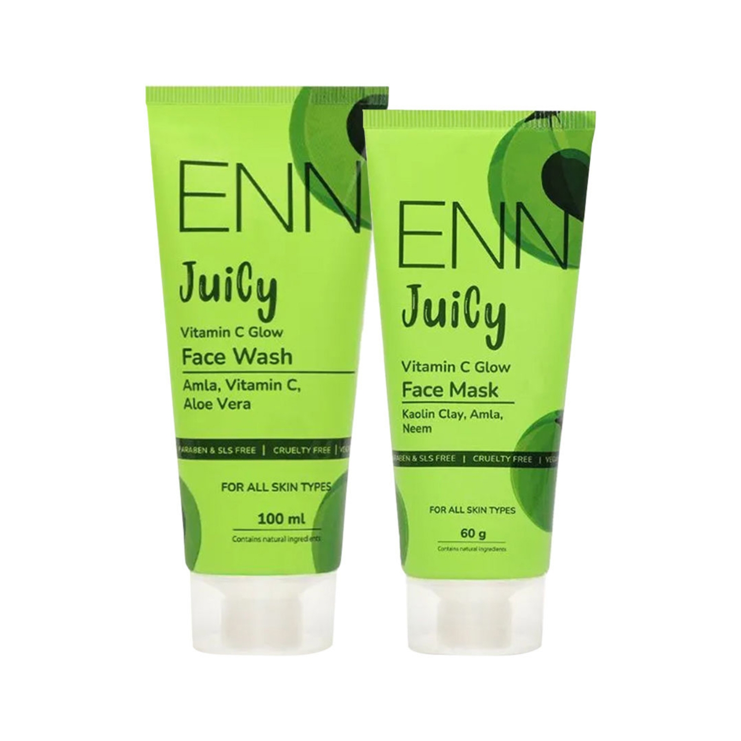 ENN | ENN Juicy Vitamin C Glow Face Wash And Glow Face Mask Kit (100ml)