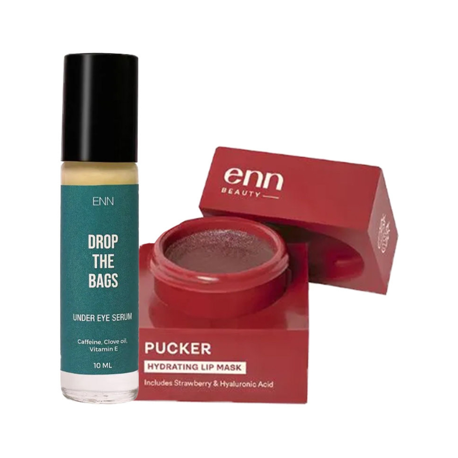ENN | ENN Pucker Lip Balm Mini & Drop The Bag Under Eye Serum Combo Kit (7g)