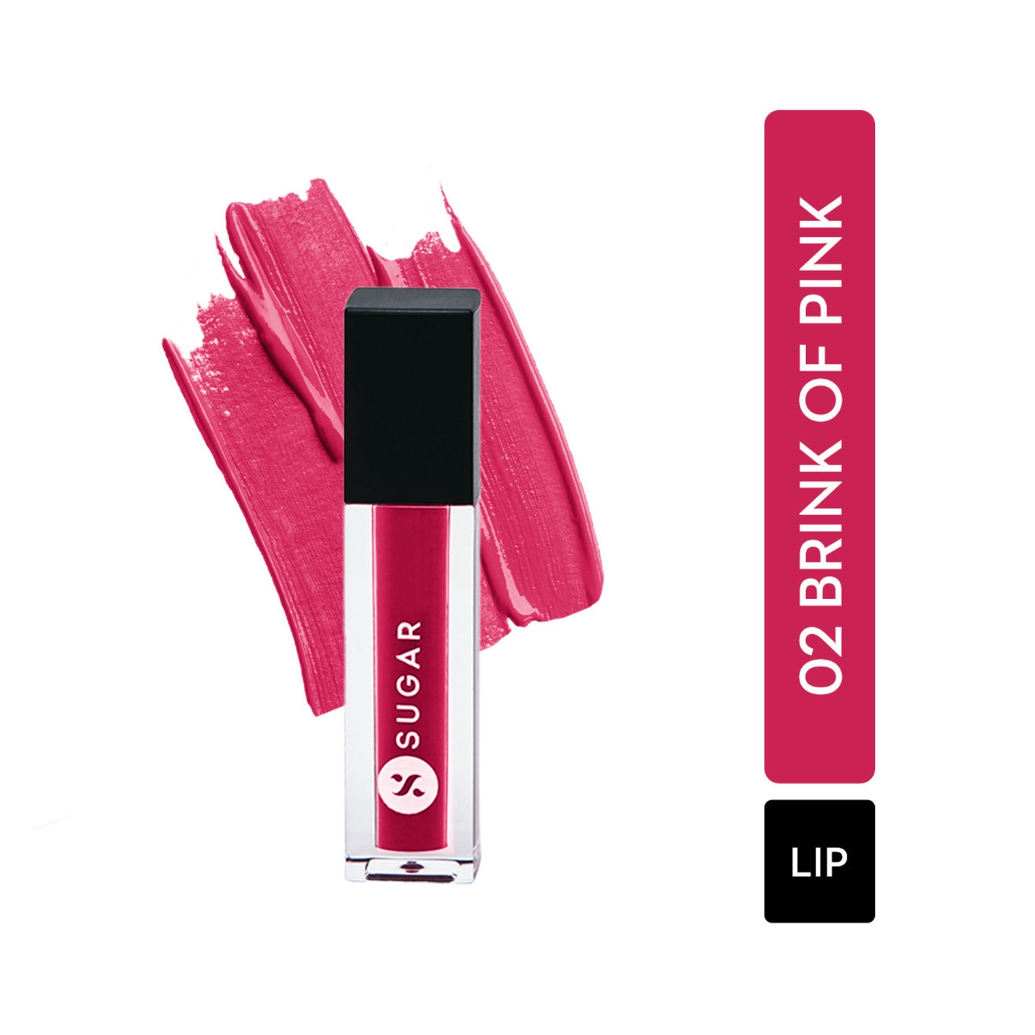 SUGAR Cosmetics | SUGAR Cosmetics Smudge Me Not Liquid Mini Lipstick - 02 Brink Of Pink (1.1ml)