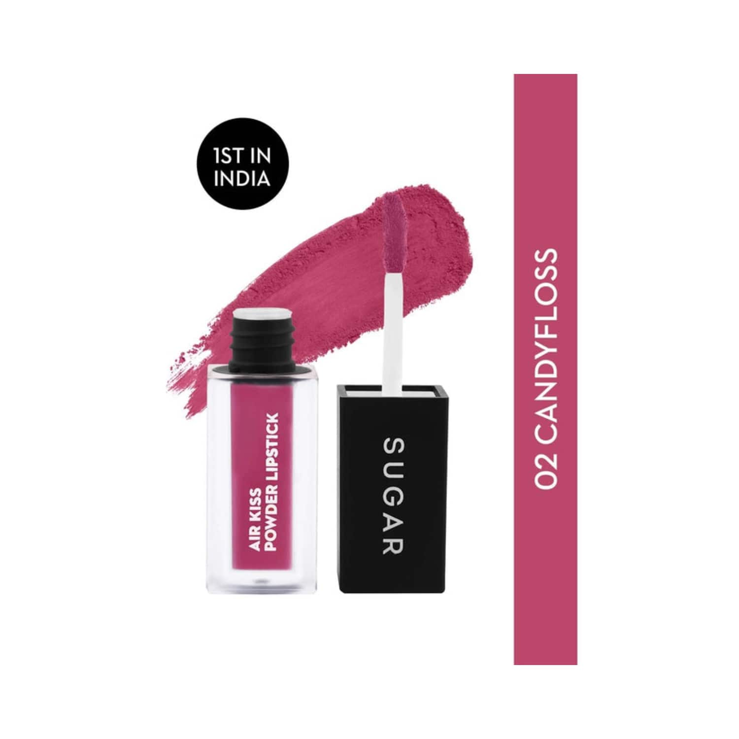 SUGAR Cosmetics | SUGAR Cosmetics Air Kiss Powder Lipstick - 02 Candyfloss (2g)