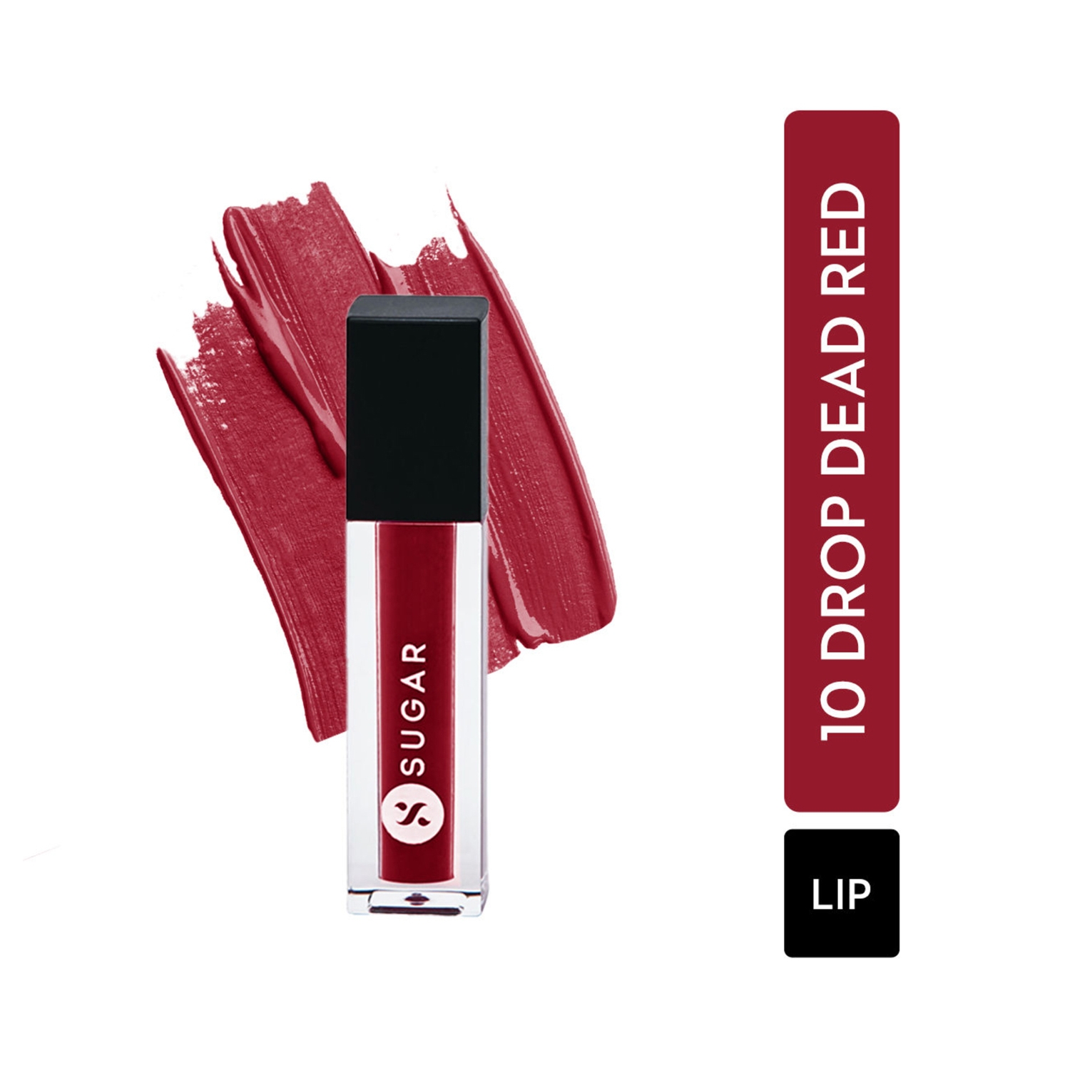 SUGAR Cosmetics | SUGAR Cosmetics Smudge Me Not Liquid Mini Lipstick - 10 Drop Dead Red (1.1ml)