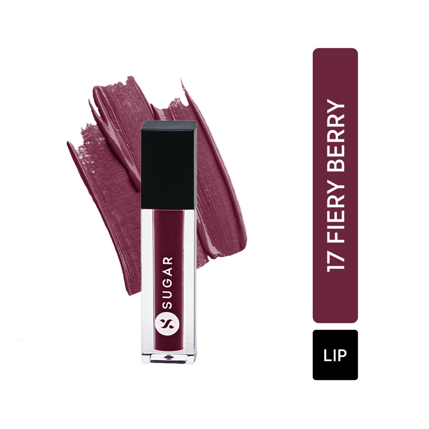 SUGAR Cosmetics | SUGAR Cosmetics Smudge Me Not Liquid Mini Lipstick - 17 Fiery Berry (1.1ml)