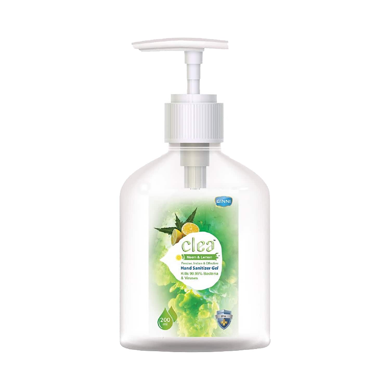 Buy Ginni Clea Neem Lemon Hand Sanitizer Gel 200ml Online in