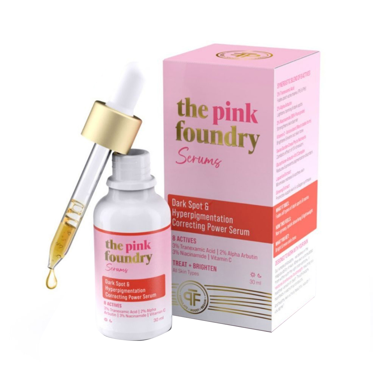 The Pink Foundry | The Pink Foundry Dark Spot & Hyperpigmentation Correcting Power Serum (30ml)