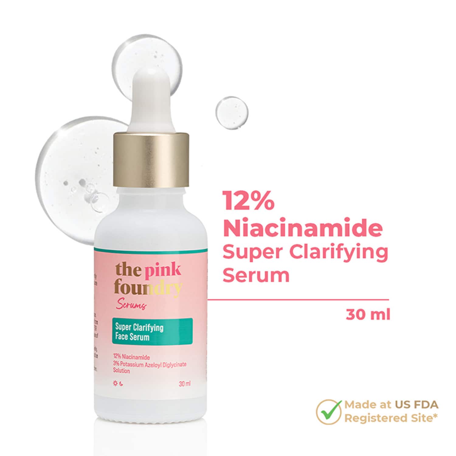 The Pink Foundry | The Pink Foundry 12% Niacinamide Super Clarifying Face Serum (30ml)