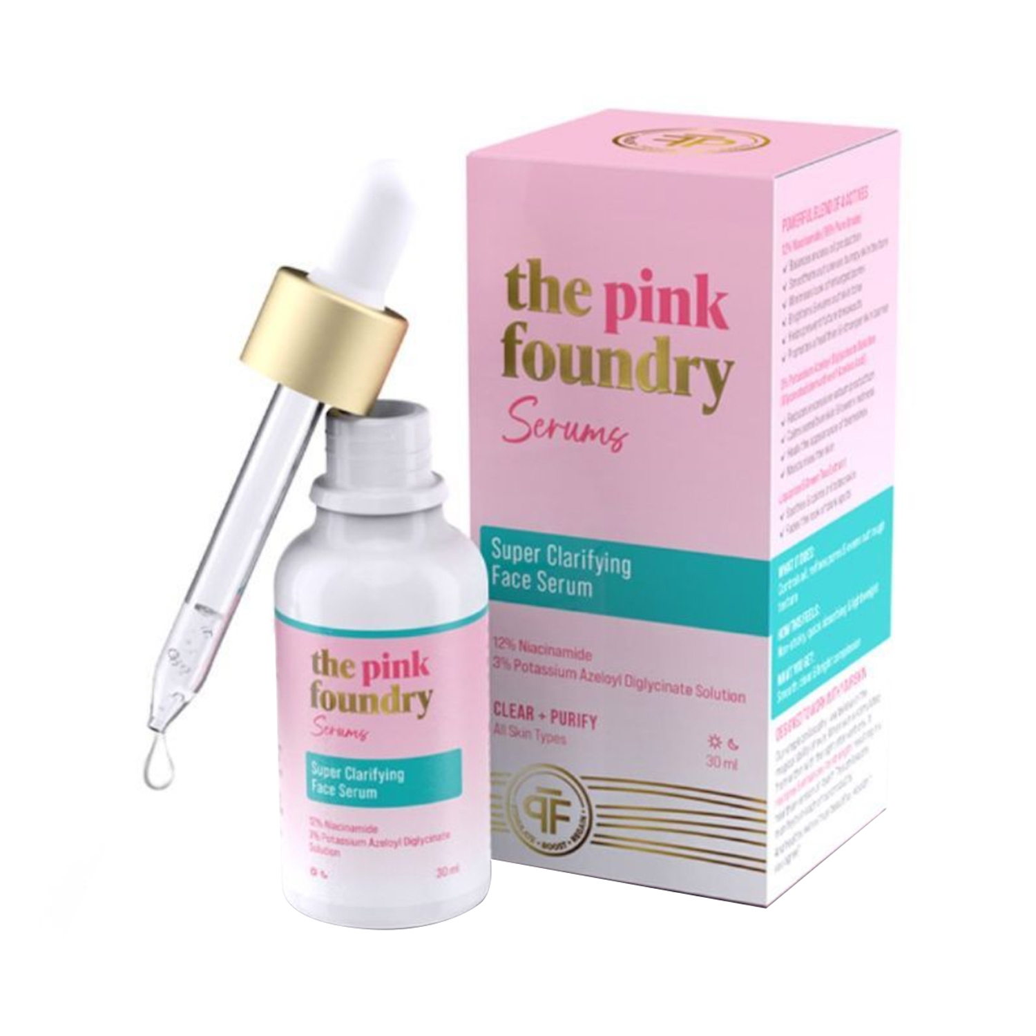 The Pink Foundry | The Pink Foundry 12% Niacinamide Super Clarifying Face Serum (30ml)