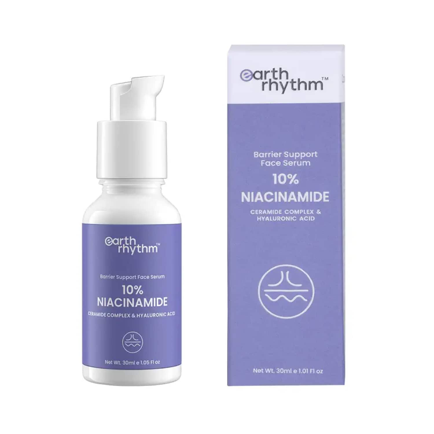 Earth Rhythm | Earth Rhythm Niacinamide + Ceramide + Hyaluronic Acid Serum - ( 30ml)