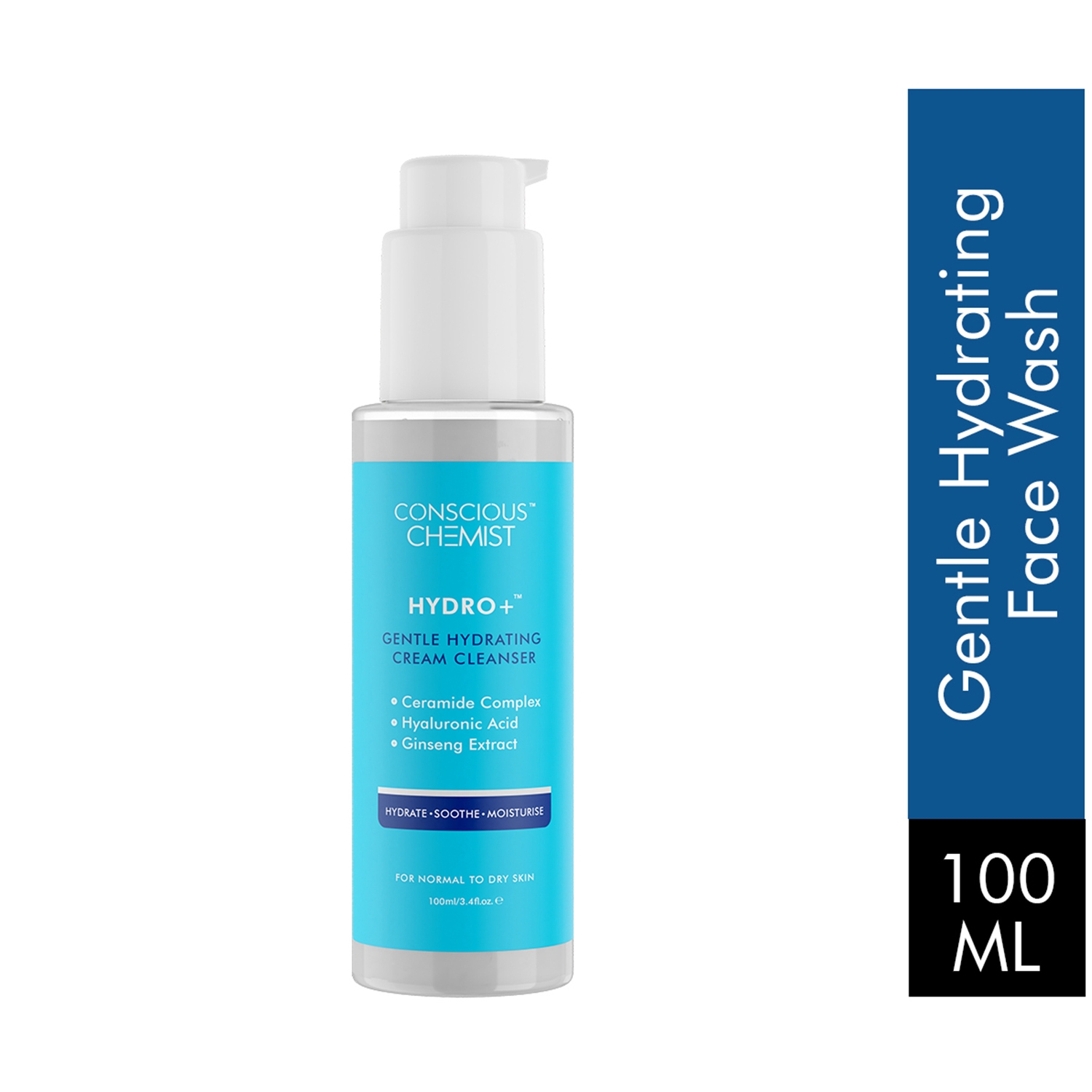 Conscious Chemist | Conscious Chemist Hydrating Face Wash For Dry Skin with Hyaluronic Acid - (100ml)