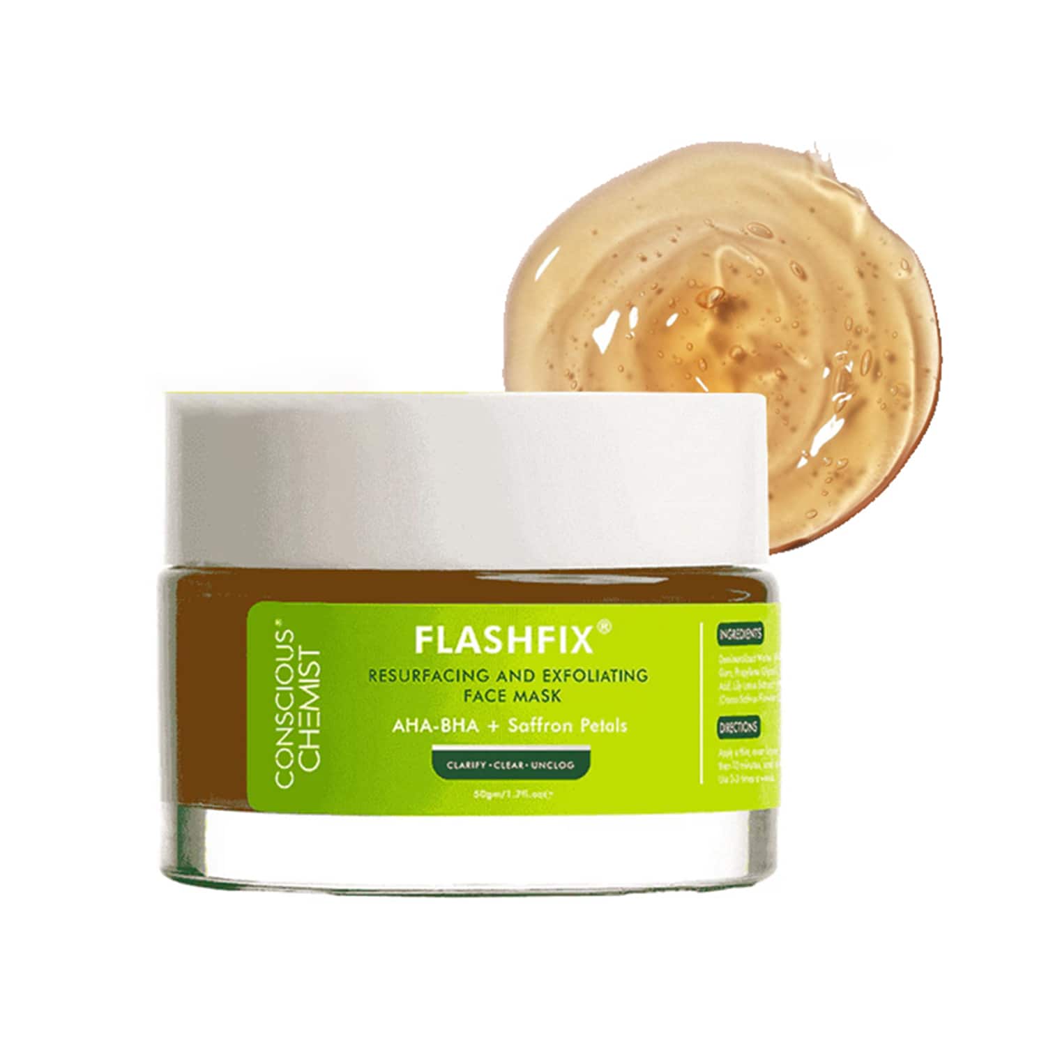 Conscious Chemist | Conscious Chemist Exfoliating Face Mask For Acne Prone Skin, Removes Blackheads, Anti Acne (50gm)